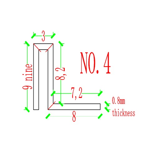 0.8mm Thickness (9mm) Stainless Steel Perforated Profile - Black - PR0002 - wall-panels-profiles - ebarza Furniture UAE | Shop Modern Furniture in Abu Dhabi & Dubai - مفروشات ايبازرا في الامارات | تسوق اثاث عصري وديكورات مميزة في دبي وابوظبي