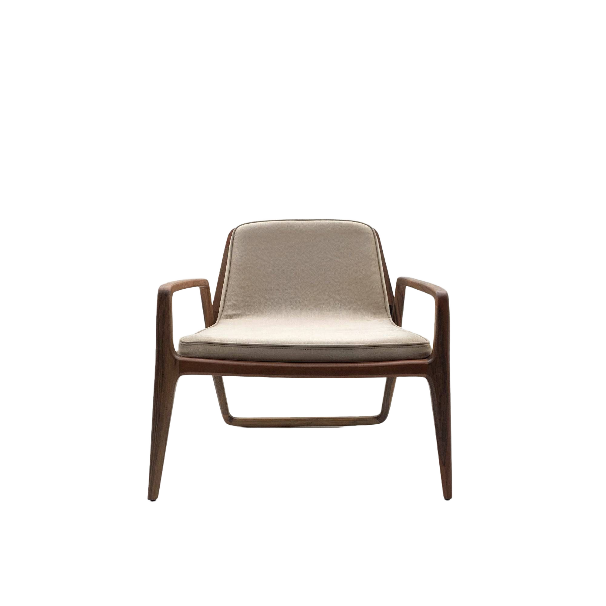 Loft Solid Wood Lounge Chair Loft-Beige - Lounge Chairs - ebarza Furniture UAE | Shop Modern Furniture in Abu Dhabi & Dubai - مفروشات ايبازرا في الامارات | تسوق اثاث عصري وديكورات مميزة في دبي وابوظبي