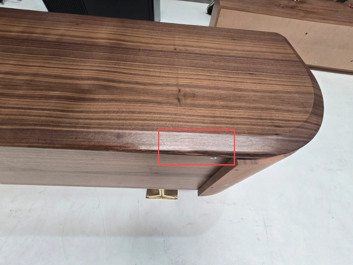 Display image of HOMAGE KOLTUK Zen Sideboard Zen003 with a sleek veneer top, showcasing modern furniture design.
