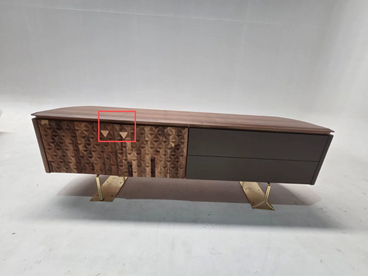 Display image of the Zen Sideboard Zen003 with a veneer top, showcasing a modern HOMAGE KOLTUK furniture piece.