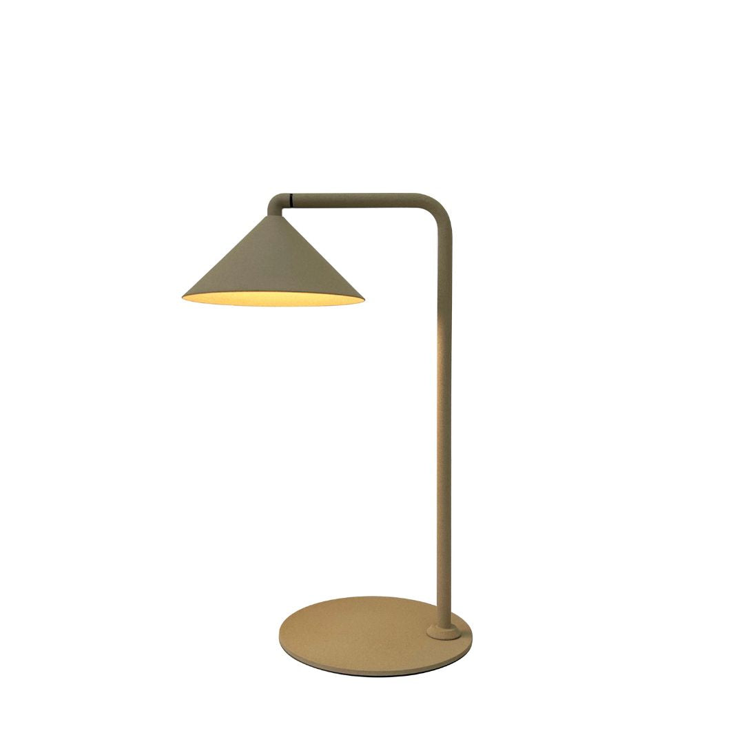 BEACON Talon table lamp with sleek design, black finish, and adjustable arm for desk or table lighting.