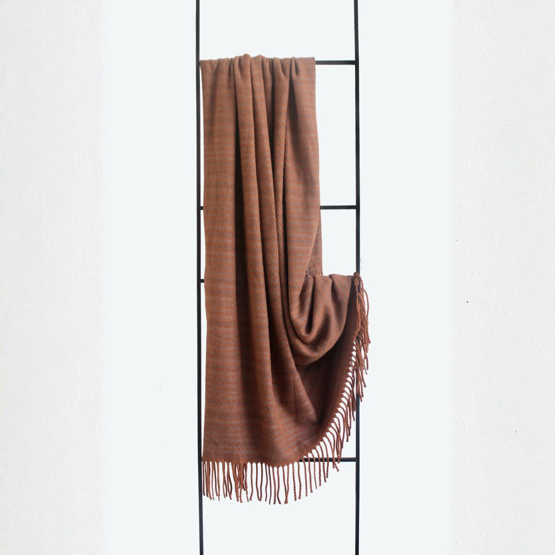 120*170cm Riley Woolen Blend Tassel Blanket ETB026 - Blankets - ebarza Furniture UAE | Shop Modern Furniture in Abu Dhabi & Dubai - مفروشات ايبازرا في الامارات | تسوق اثاث عصري وديكورات مميزة في دبي وابوظبي