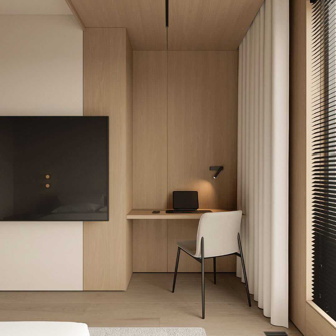 WPC wall panel with BB stitching in Warm Elm finish, 122x320cm, by BEACON, used for decorative wall decoration.