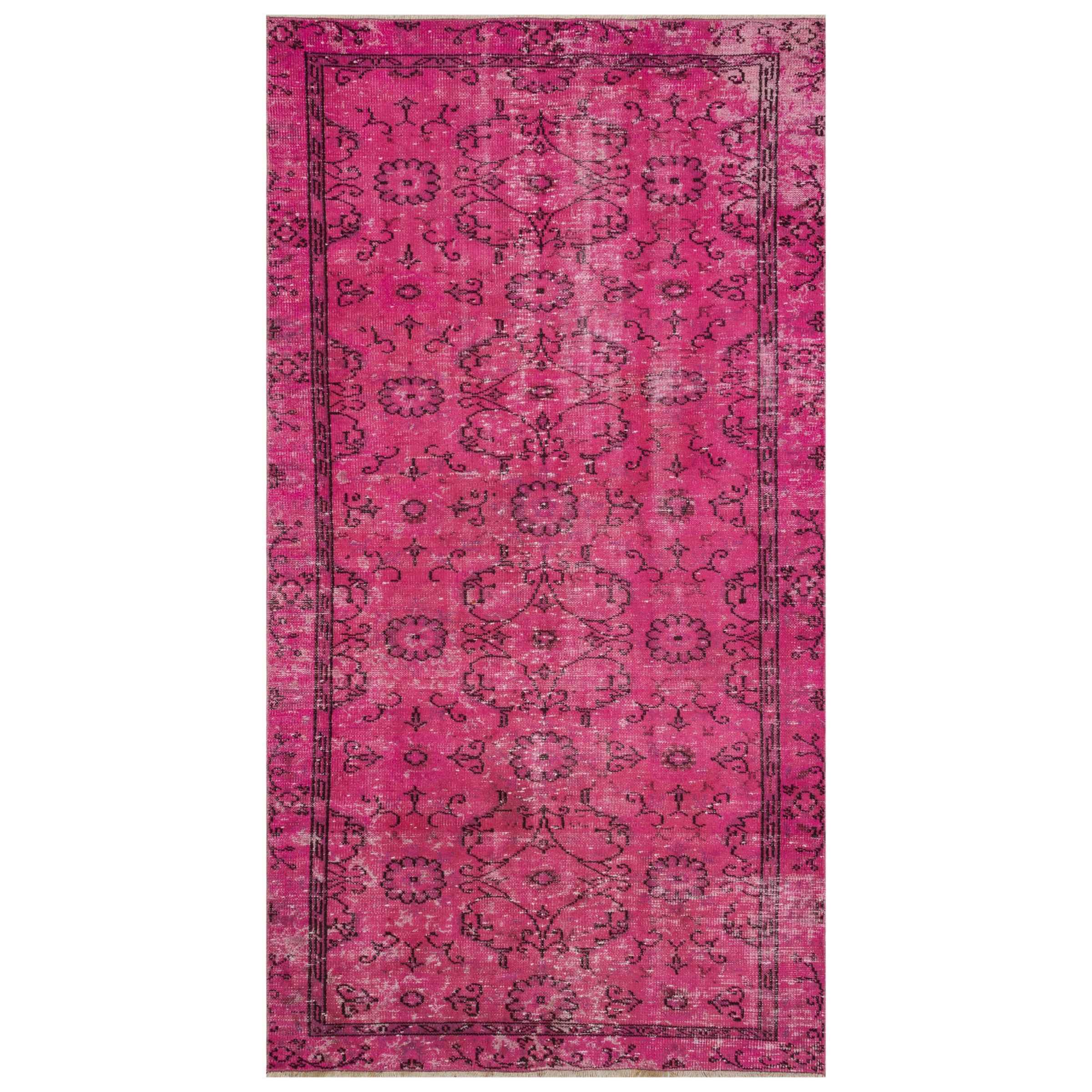 142 X 268 Cm Anatolian Hand Knotted Carpet Vintage Style 8602 - Rugs - ebarza Furniture UAE | Shop Modern Furniture in Abu Dhabi & Dubai - مفروشات ايبازرا في الامارات | تسوق اثاث عصري وديكورات مميزة في دبي وابوظبي