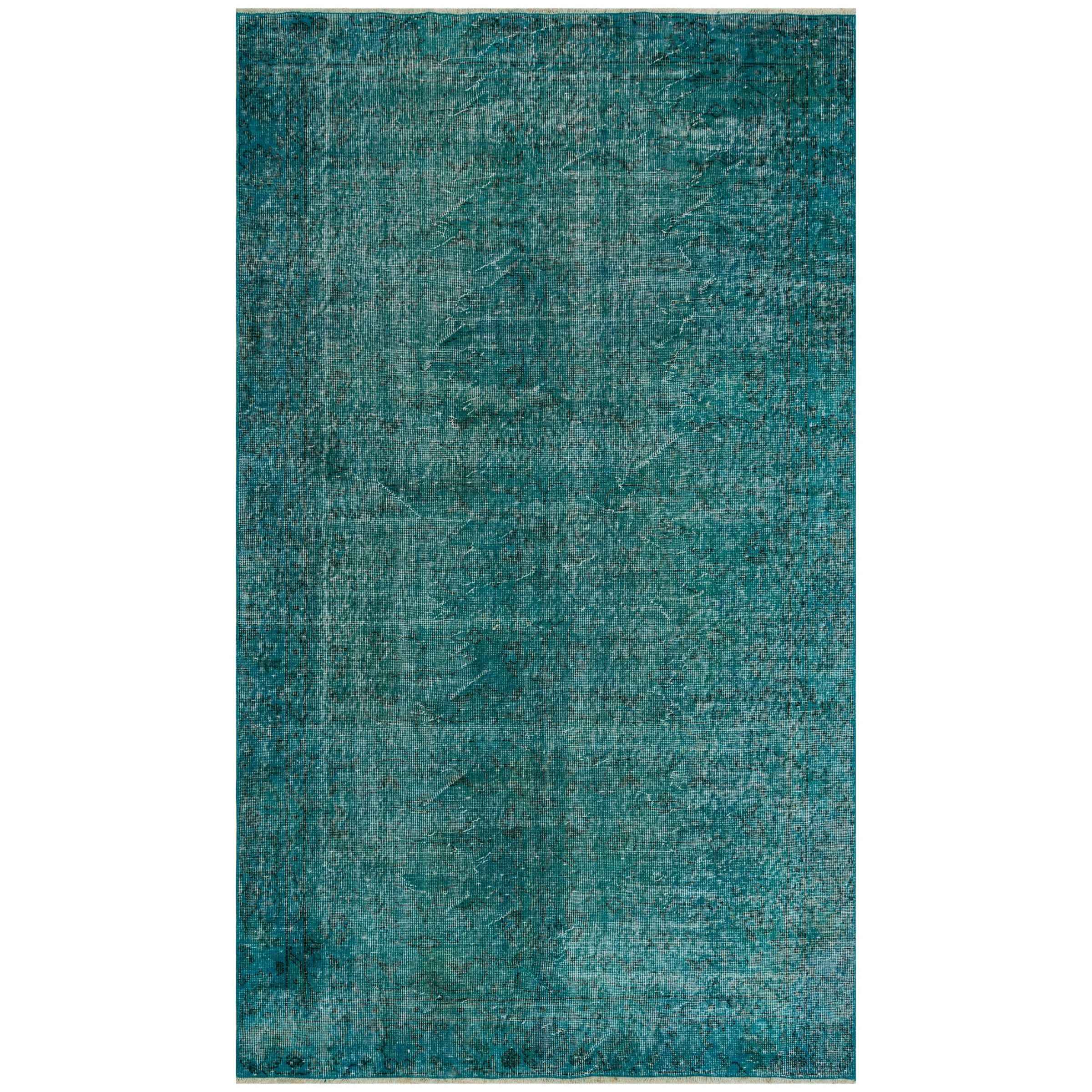 147 X 257 Cm Anatolian Hand Knotted Carpet Vintage Style 7459 - Rugs - ebarza Furniture UAE | Shop Modern Furniture in Abu Dhabi & Dubai - مفروشات ايبازرا في الامارات | تسوق اثاث عصري وديكورات مميزة في دبي وابوظبي