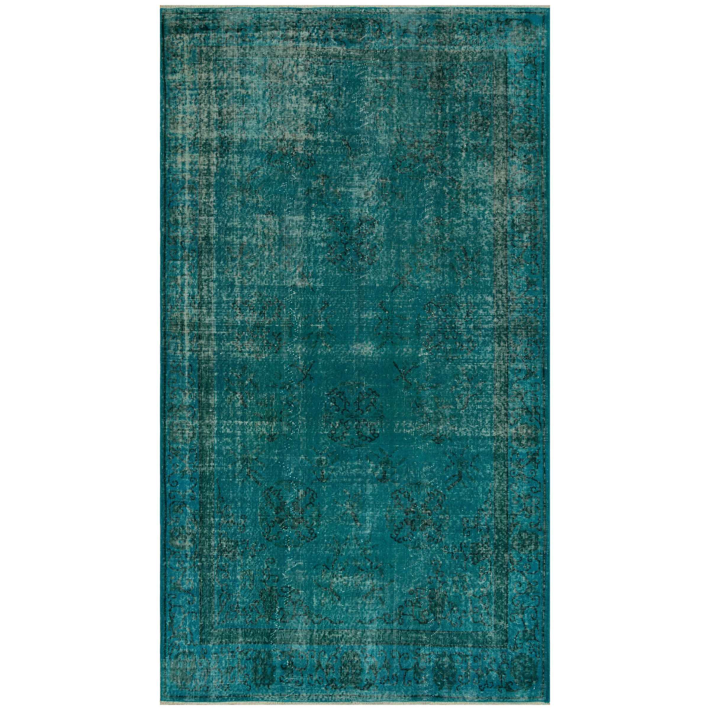 148 X 264 Cm Anatolian Hand Knotted Carpet Vintage Style 7428 - Rugs - ebarza Furniture UAE | Shop Modern Furniture in Abu Dhabi & Dubai - مفروشات ايبازرا في الامارات | تسوق اثاث عصري وديكورات مميزة في دبي وابوظبي