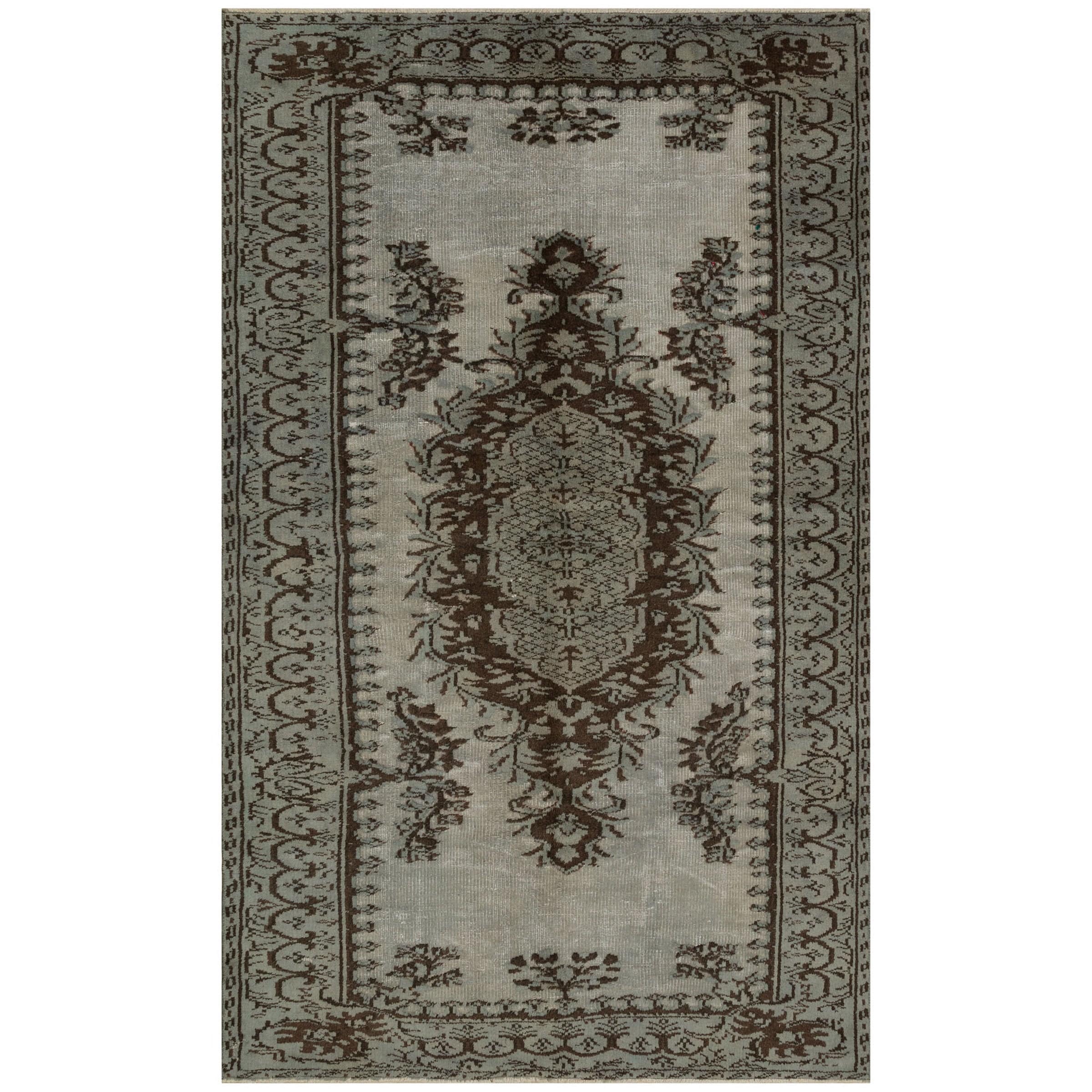 150 X 246 Anatolian Hand Knotted Carpet Vintage Style 7319 - Rugs - ebarza Furniture UAE | Shop Modern Furniture in Abu Dhabi & Dubai - مفروشات ايبازرا في الامارات | تسوق اثاث عصري وديكورات مميزة في دبي وابوظبي