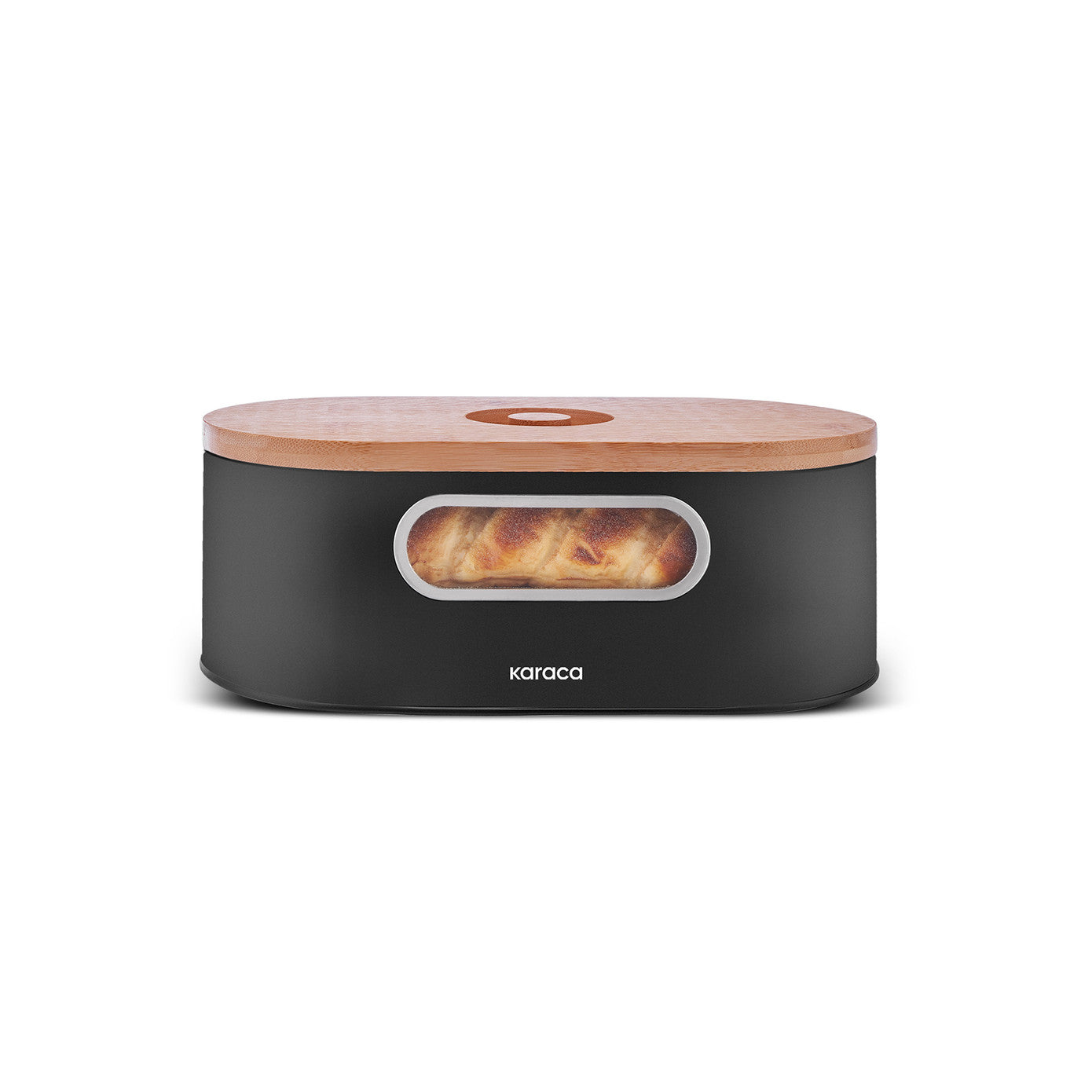 Karaca Stream 2in1 Bread Box/Cutting Board Black 153.09.01.4247 - Bread Boxes - ebarza Furniture UAE | Shop Modern Furniture in Abu Dhabi & Dubai - مفروشات ايبازرا في الامارات | تسوق اثاث عصري وديكورات مميزة في دبي وابوظبي