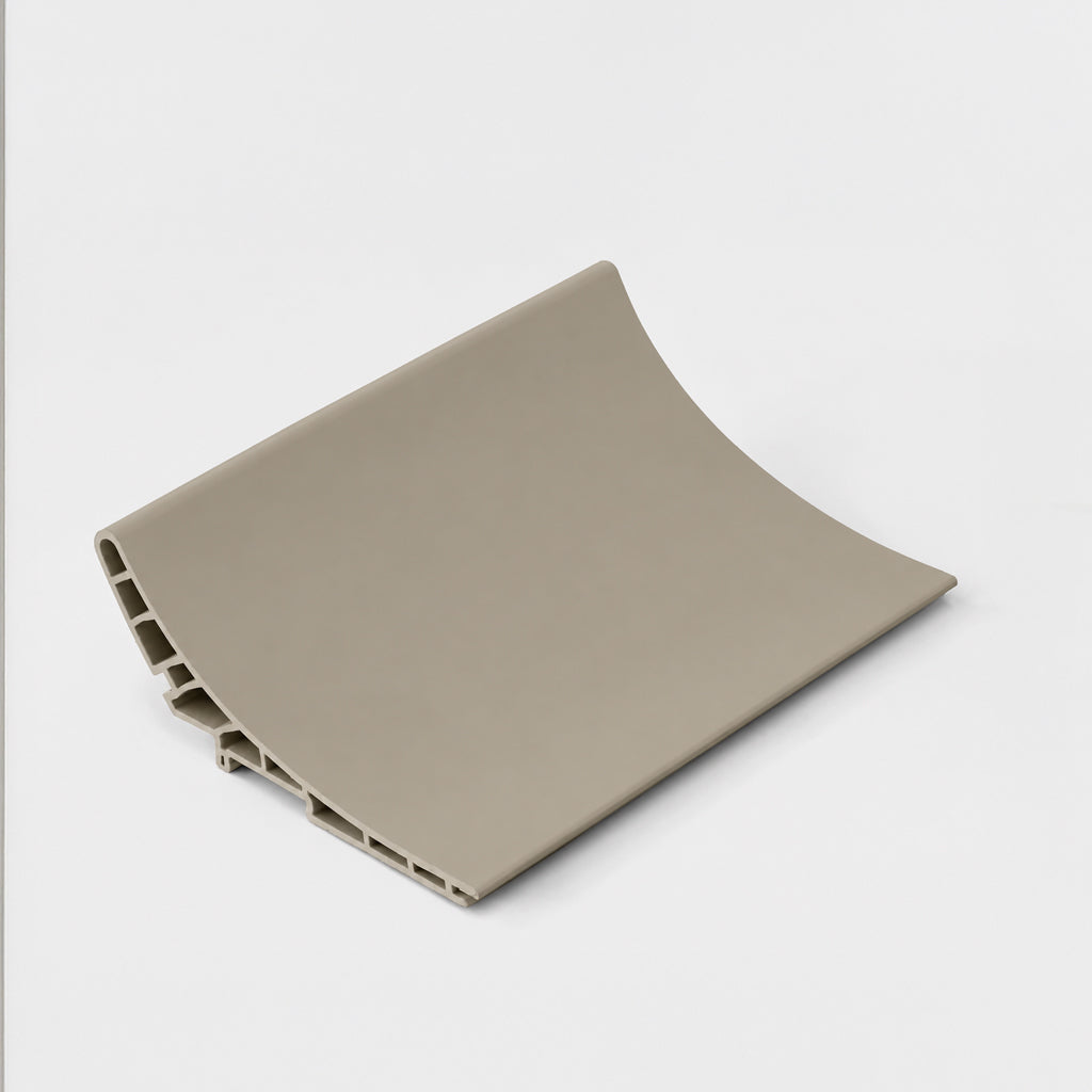 15*350 CM OUT CURVE WPC Wall Panel-OC MODLE: 150YYB COLOUR : Dark Beige-H077Y