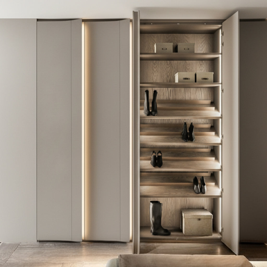 15*350 CM OUT CURVE WPC Wall Panel-OC MODLE: 150YYB COLOUR : Light Maple Shadow BP-107Y - Wall Panels - ebarza Furniture UAE | Shop Modern Furniture in Abu Dhabi & Dubai - مفروشات ايبازرا في الامارات | تسوق اثاث عصري وديكورات مميزة في دبي وابوظبي