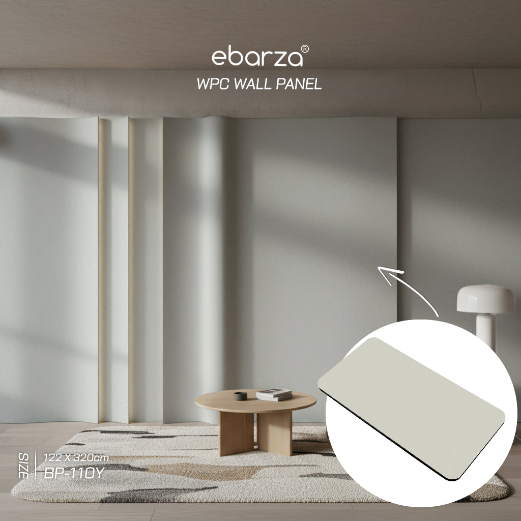 122*320cm 8MM WPC DECORATION WALL PANEL BB STICHING+FILM FOLDING COLOUR : Morandi Green BP-110Y - Wall Panels - ebarza Furniture UAE | Shop Modern Furniture in Abu Dhabi & Dubai - مفروشات ايبازرا في الامارات | تسوق اثاث عصري وديكورات مميزة في دبي وابوظبي