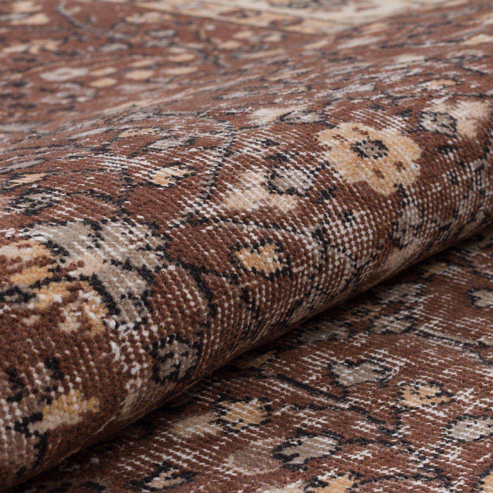 153X246 Cm Anatolian Hand Knotted Carpet Vintage Style 2550 - Rugs - ebarza Furniture UAE | Shop Modern Furniture in Abu Dhabi & Dubai - مفروشات ايبازرا في الامارات | تسوق اثاث عصري وديكورات مميزة في دبي وابوظبي