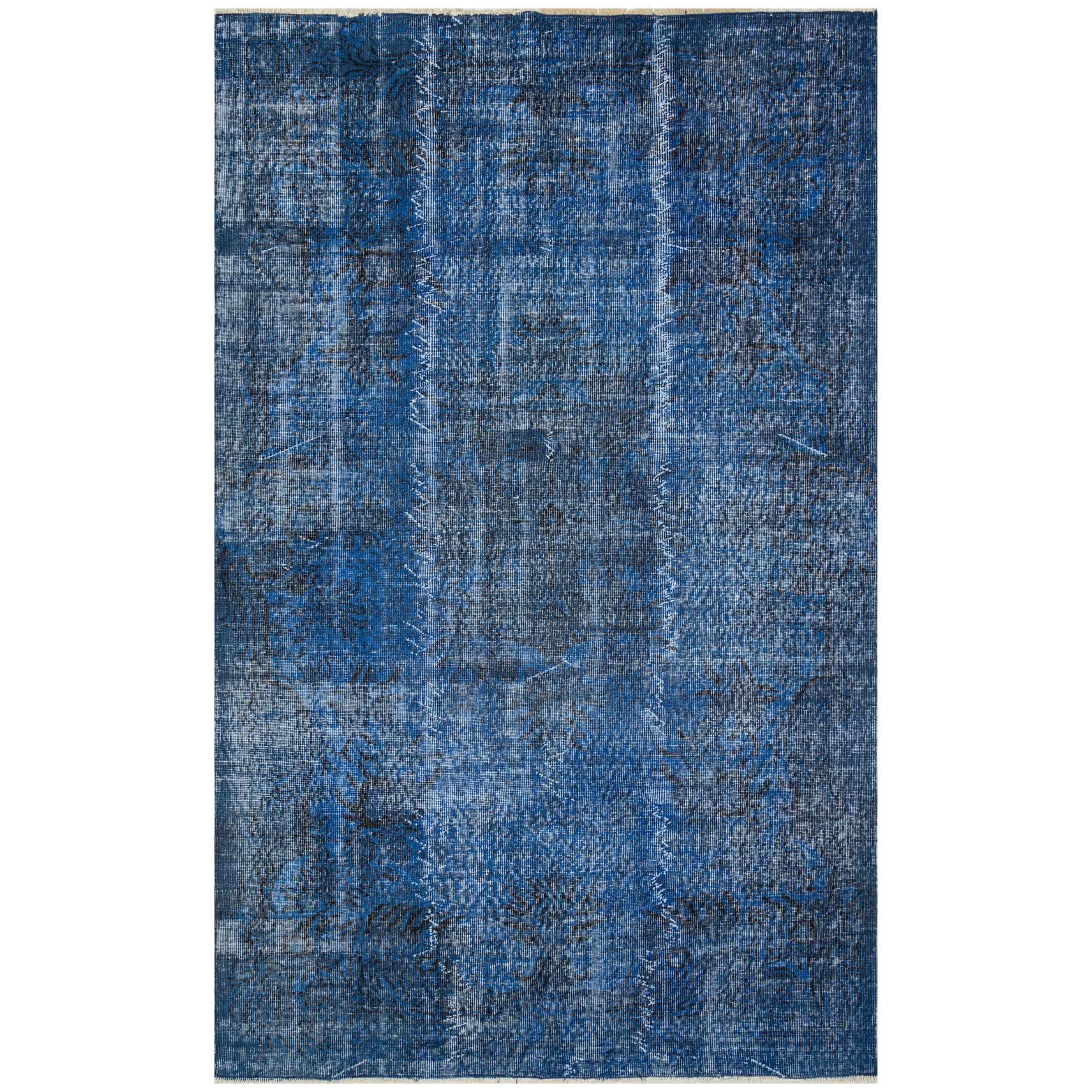 154 X 246 Cm Anatolian Hand Knotted Carpet Vintage Style 8463 - Rugs - ebarza Furniture UAE | Shop Modern Furniture in Abu Dhabi & Dubai - مفروشات ايبازرا في الامارات | تسوق اثاث عصري وديكورات مميزة في دبي وابوظبي