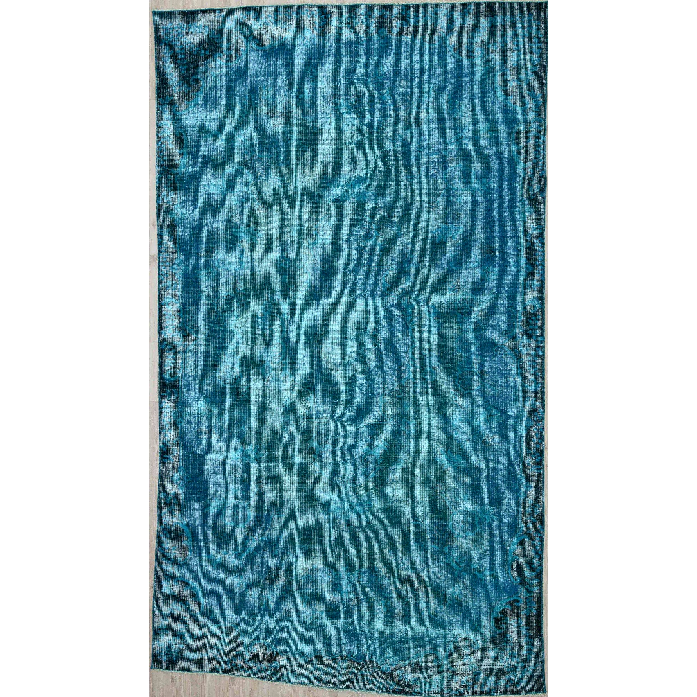 154 X 270 Anatolian Hand Knotted Carpet Vintage Style 2608 - Rugs - ebarza Furniture UAE | Shop Modern Furniture in Abu Dhabi & Dubai - مفروشات ايبازرا في الامارات | تسوق اثاث عصري وديكورات مميزة في دبي وابوظبي