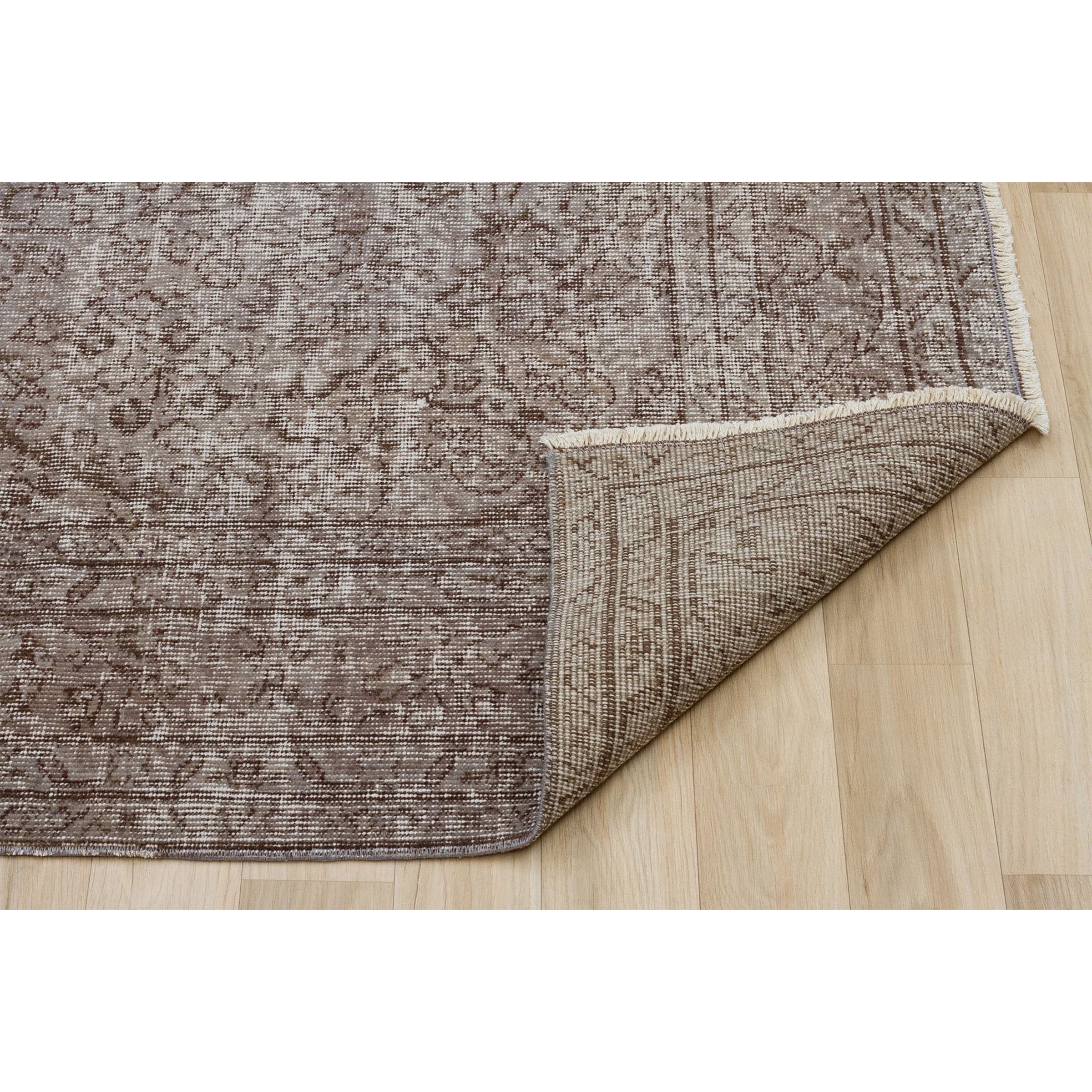 155 X 260 Anatolian Hand Knotted Carpet Vintage Style 7192 - Rugs - ebarza Furniture UAE | Shop Modern Furniture in Abu Dhabi & Dubai - مفروشات ايبازرا في الامارات | تسوق اثاث عصري وديكورات مميزة في دبي وابوظبي