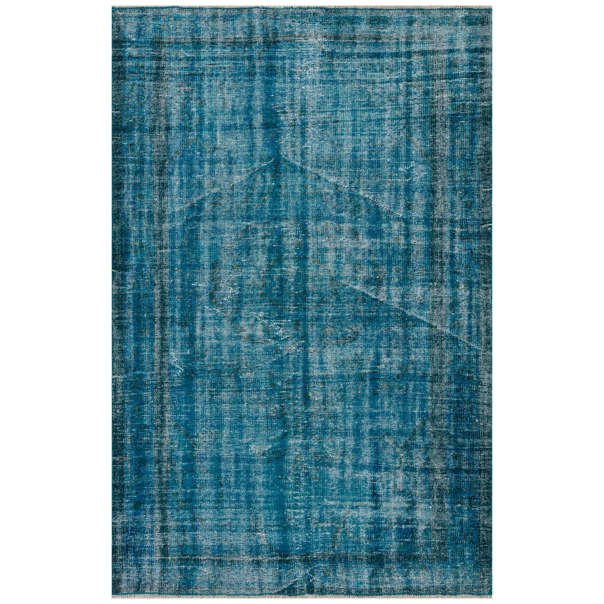 158 X 244 Cm Anatolian Hand Knotted Carpet Vintage Style 7160 - Rugs - ebarza Furniture UAE | Shop Modern Furniture in Abu Dhabi & Dubai - مفروشات ايبازرا في الامارات | تسوق اثاث عصري وديكورات مميزة في دبي وابوظبي