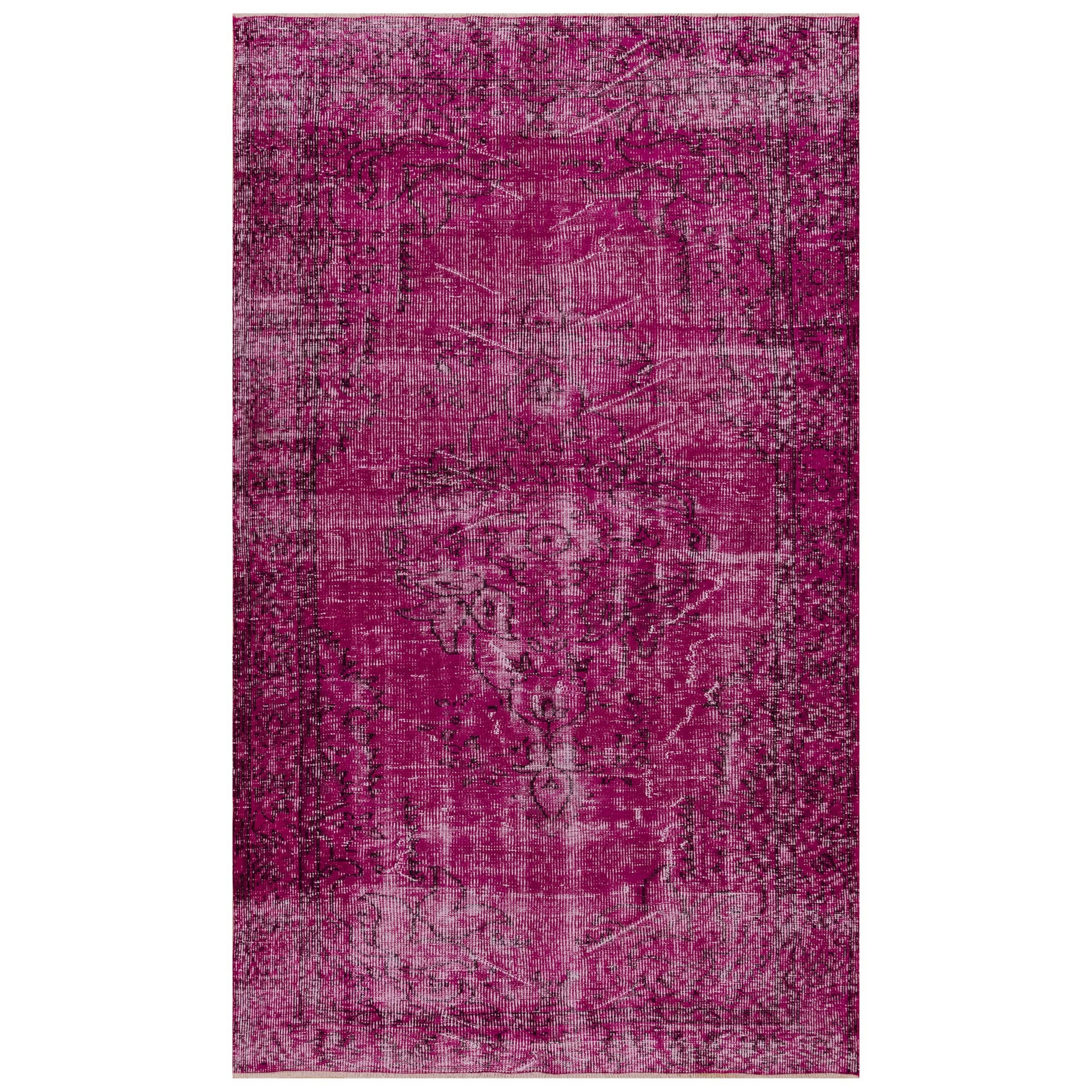 159 X 270 Anatolian Hand Knotted Carpet Vintage Style 7049 - Rugs - ebarza Furniture UAE | Shop Modern Furniture in Abu Dhabi & Dubai - مفروشات ايبازرا في الامارات | تسوق اثاث عصري وديكورات مميزة في دبي وابوظبي