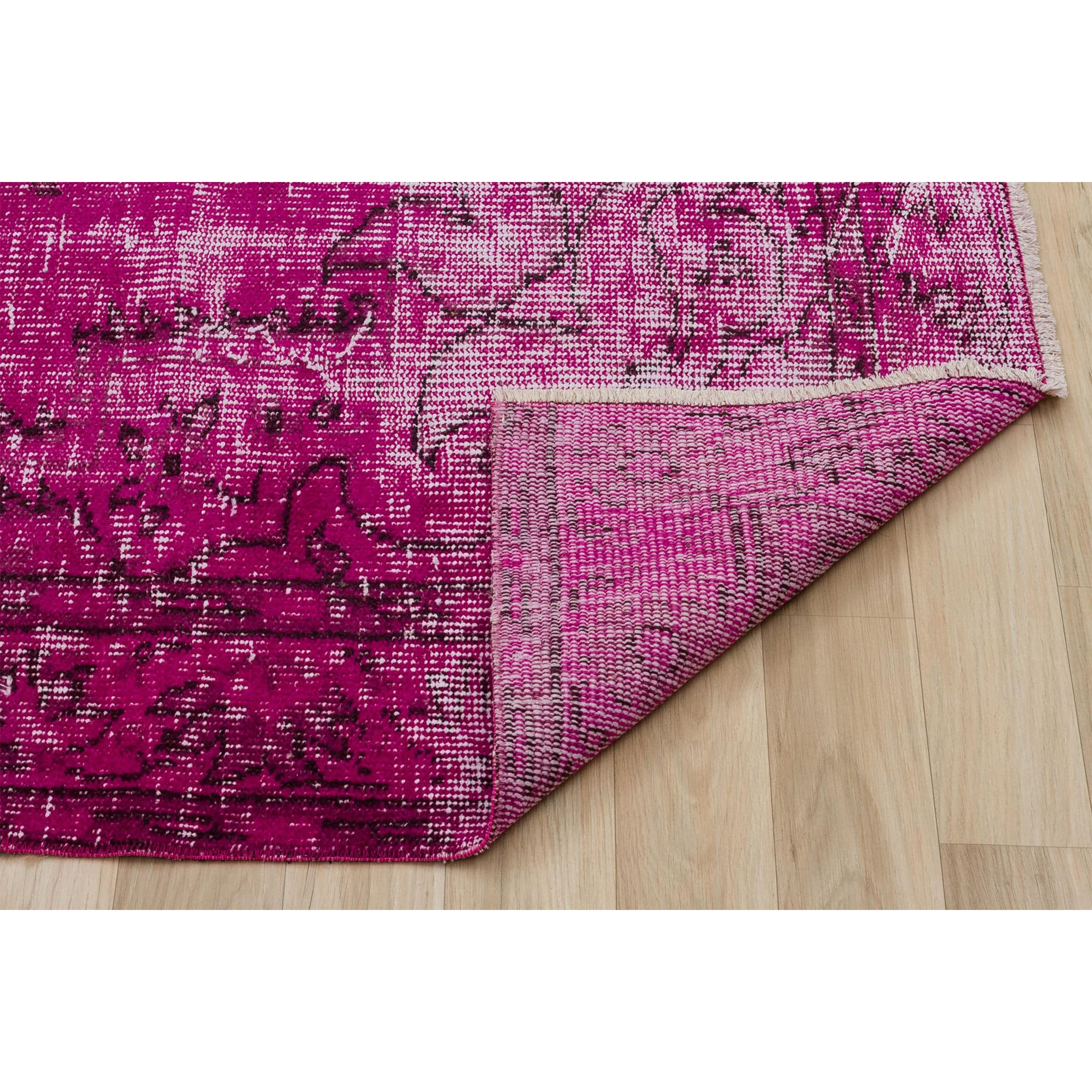 159 X 270 Anatolian Hand Knotted Carpet Vintage Style 7049 - Rugs - ebarza Furniture UAE | Shop Modern Furniture in Abu Dhabi & Dubai - مفروشات ايبازرا في الامارات | تسوق اثاث عصري وديكورات مميزة في دبي وابوظبي