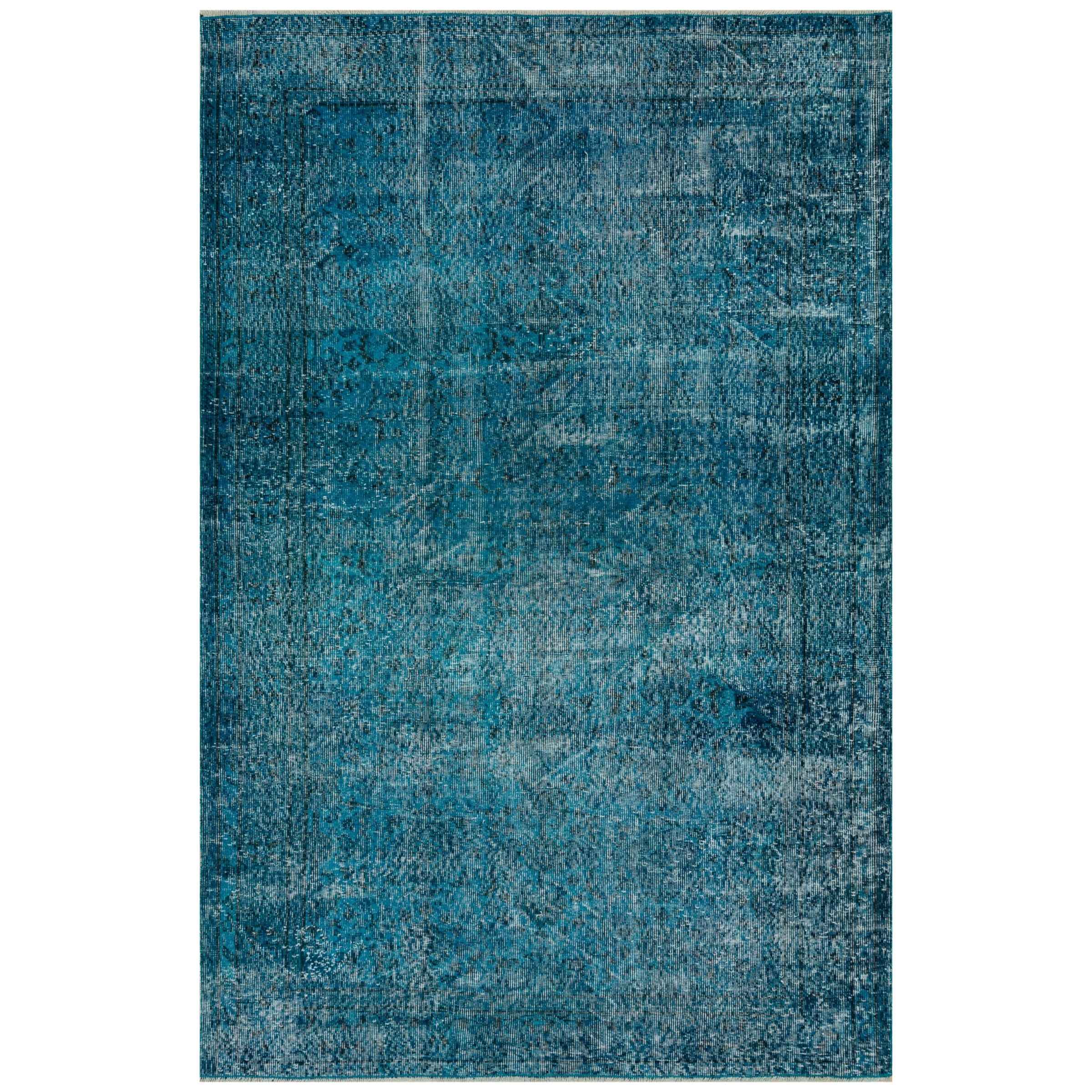 160 X 246 Cm Anatolian Hand Knotted Carpet Vintage Style 7155 - Rugs - ebarza Furniture UAE | Shop Modern Furniture in Abu Dhabi & Dubai - مفروشات ايبازرا في الامارات | تسوق اثاث عصري وديكورات مميزة في دبي وابوظبي