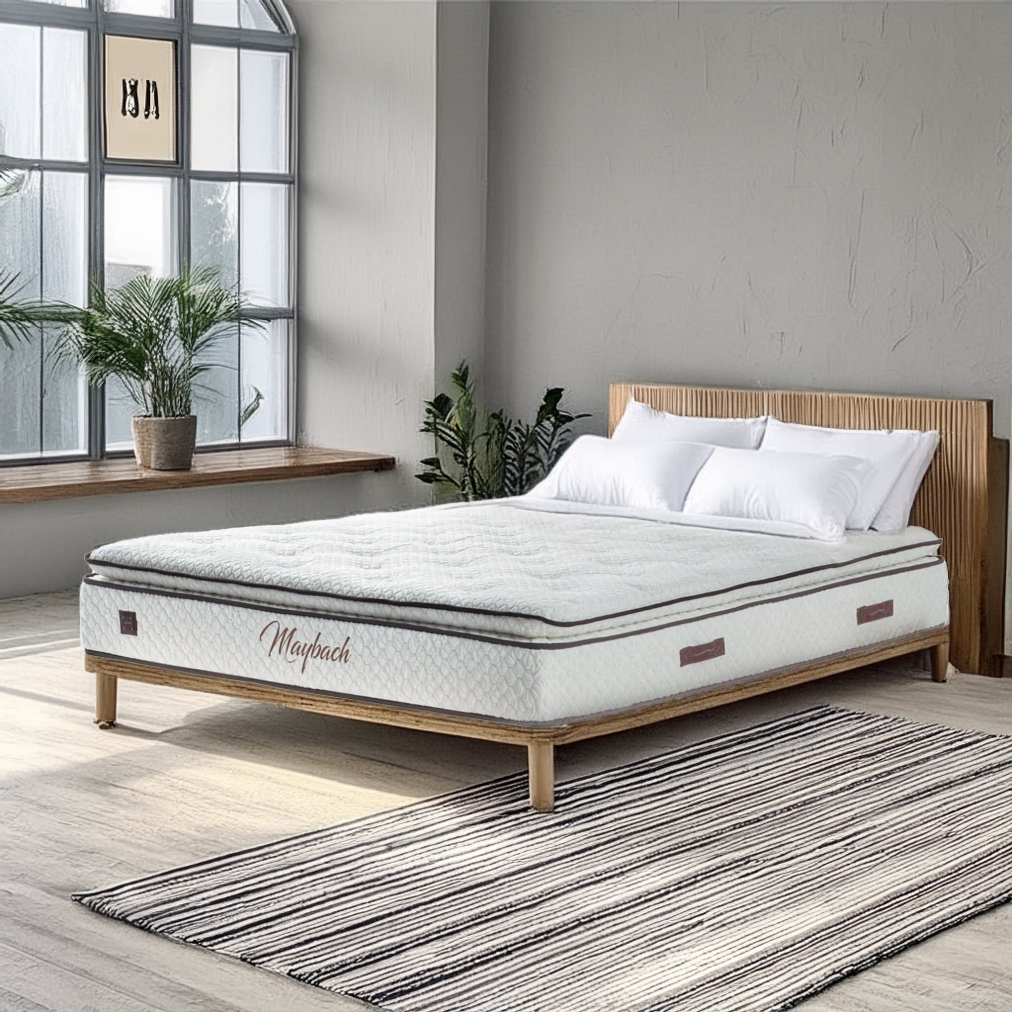 160X200 Cm Queen Size Maybach Mattress IDVNI-MB160x200 - Mattresses - ebarza Furniture UAE | Shop Modern Furniture in Abu Dhabi & Dubai - مفروشات ايبازرا في الامارات | تسوق اثاث عصري وديكورات مميزة في دبي وابوظبي