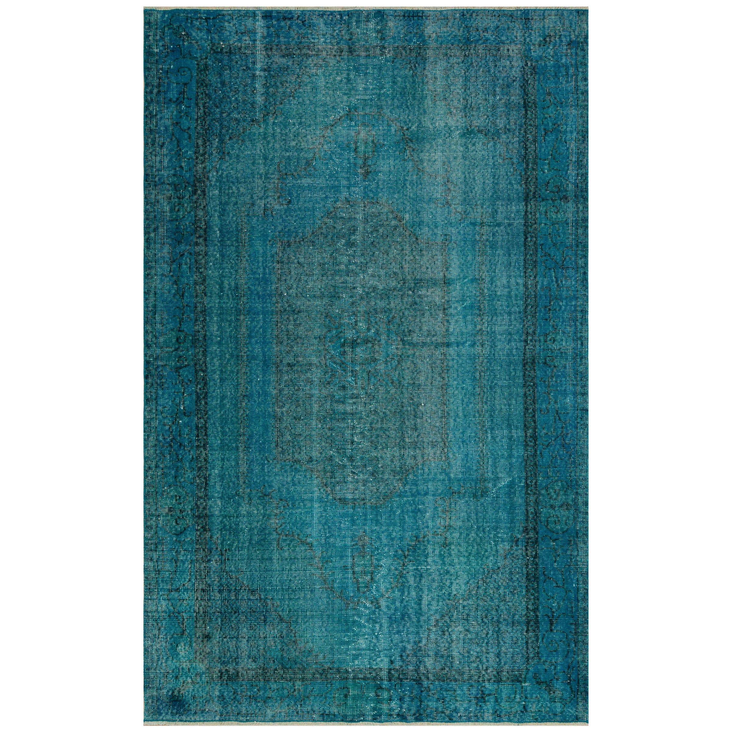 168 X 276 Anatolian Hand Knotted Carpet Vintage Style 7225 - Rugs - ebarza Furniture UAE | Shop Modern Furniture in Abu Dhabi & Dubai - مفروشات ايبازرا في الامارات | تسوق اثاث عصري وديكورات مميزة في دبي وابوظبي