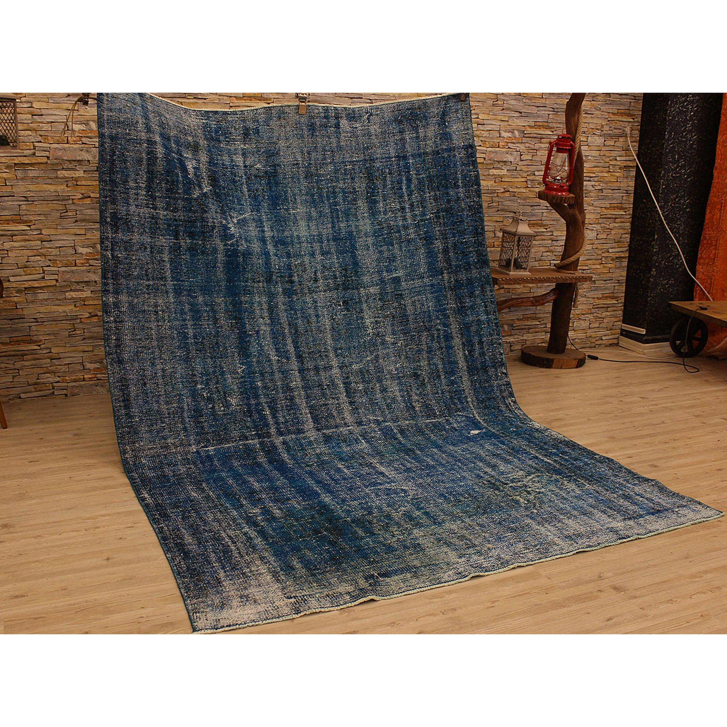 170 X 255 Anatolian Hand Knotted Carpet Vintage Style 60N2339 - Rugs - ebarza Furniture UAE | Shop Modern Furniture in Abu Dhabi & Dubai - مفروشات ايبازرا في الامارات | تسوق اثاث عصري وديكورات مميزة في دبي وابوظبي