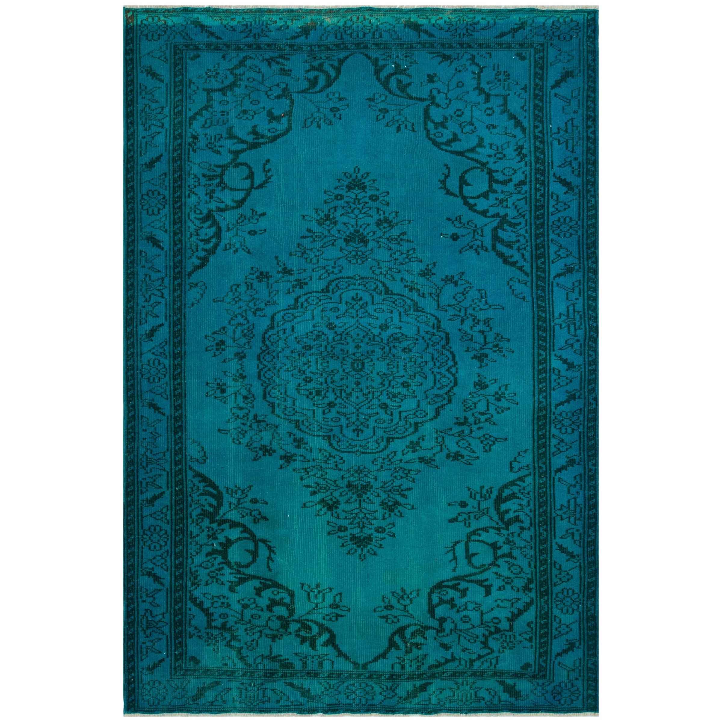 177 X 265 Cm Anatolian Hand Knotted Carpet Vintage Style 8175 - Rugs - ebarza Furniture UAE | Shop Modern Furniture in Abu Dhabi & Dubai - مفروشات ايبازرا في الامارات | تسوق اثاث عصري وديكورات مميزة في دبي وابوظبي