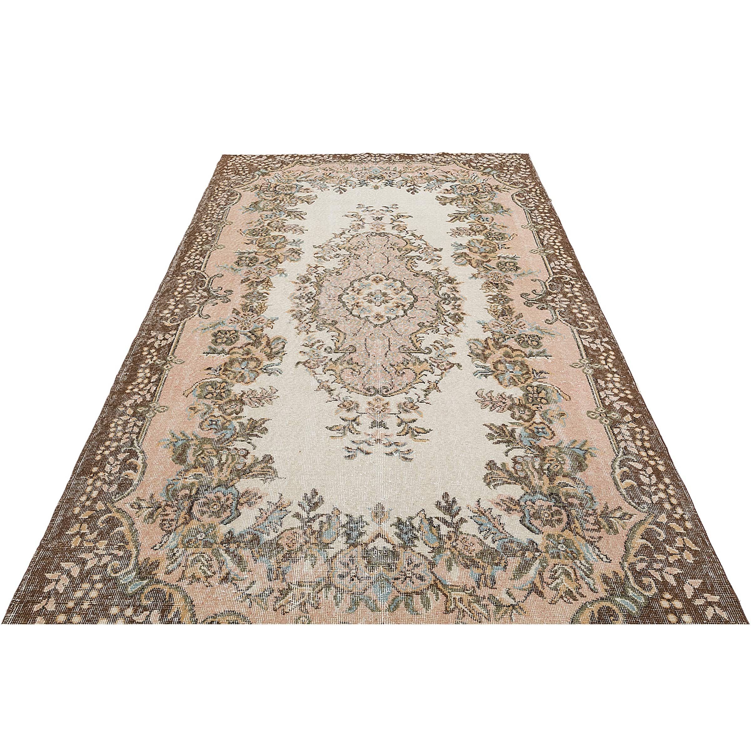 179 X 282 Anatolian Hand Knotted Carpet Vintage Style F1074 - Rugs - ebarza Furniture UAE | Shop Modern Furniture in Abu Dhabi & Dubai - مفروشات ايبازرا في الامارات | تسوق اثاث عصري وديكورات مميزة في دبي وابوظبي