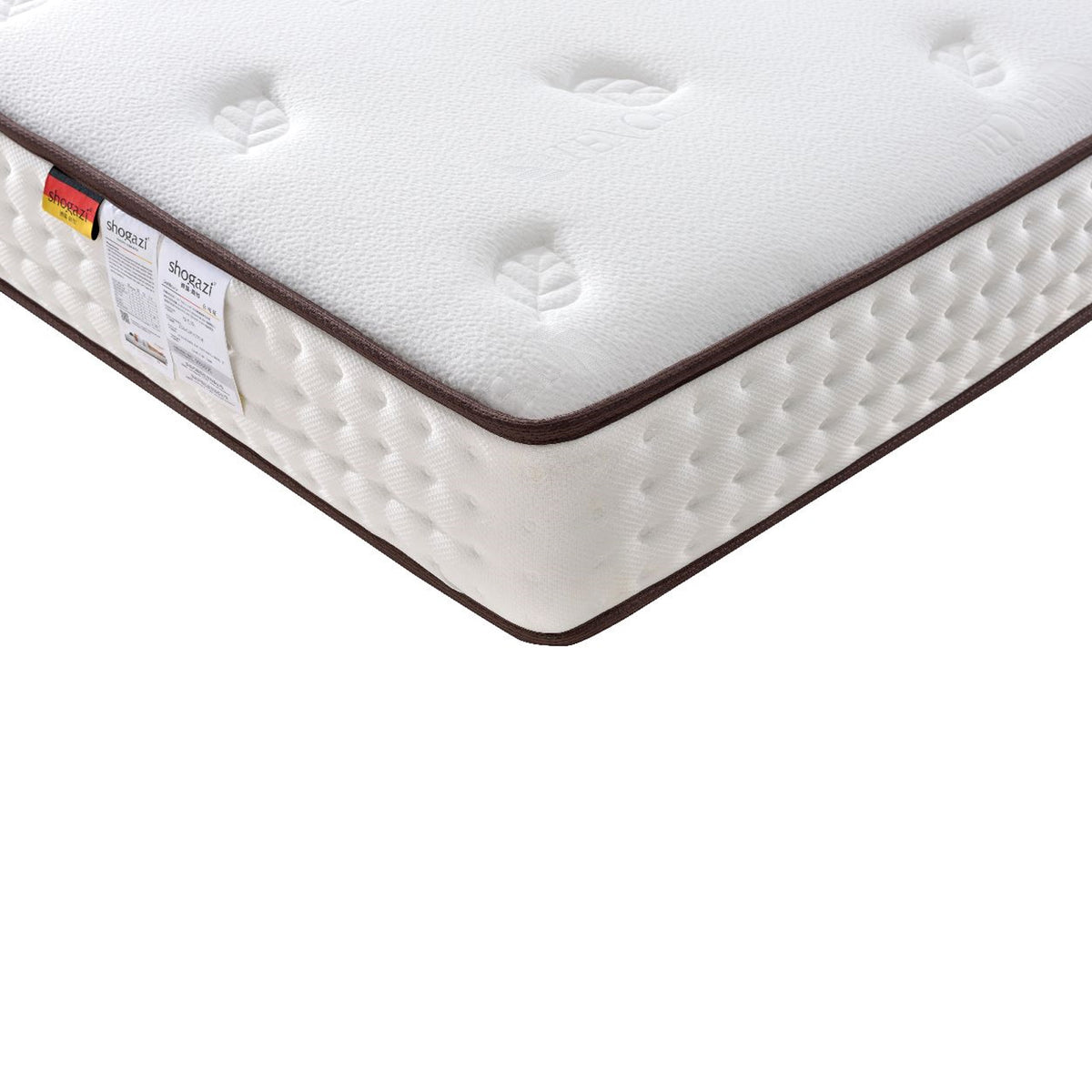 Display of a 180x200 cm latex king size mattress from Beacon, showing the plush surface and supportive structure.