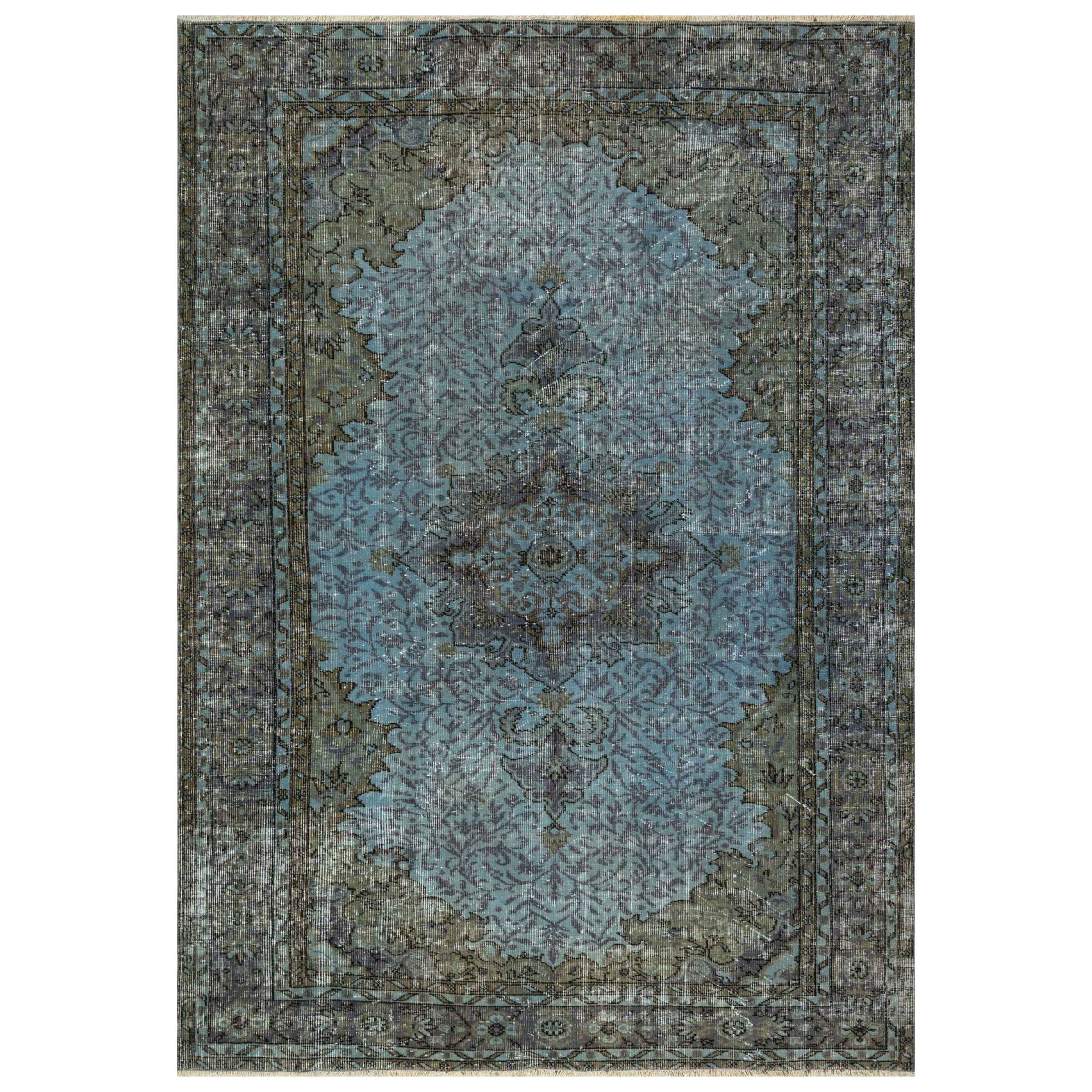 181 X 251 Cm Anatolian Hand Knotted Carpet Vintage Style 8506 - Rugs - ebarza Furniture UAE | Shop Modern Furniture in Abu Dhabi & Dubai - مفروشات ايبازرا في الامارات | تسوق اثاث عصري وديكورات مميزة في دبي وابوظبي