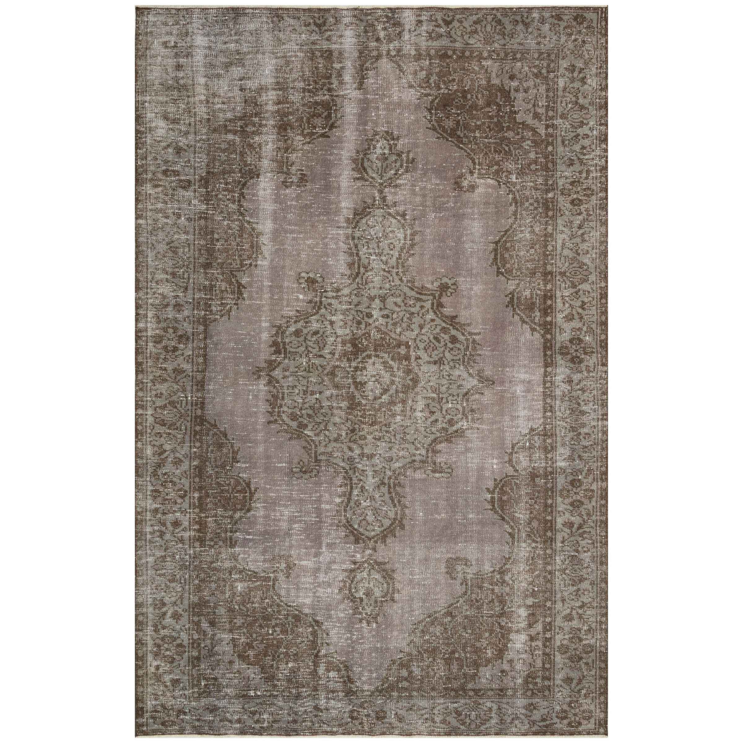 184 X 278 Cm Anatolian Hand Knotted Carpet Vintage Style F1397 - Rugs - ebarza Furniture UAE | Shop Modern Furniture in Abu Dhabi & Dubai - مفروشات ايبازرا في الامارات | تسوق اثاث عصري وديكورات مميزة في دبي وابوظبي