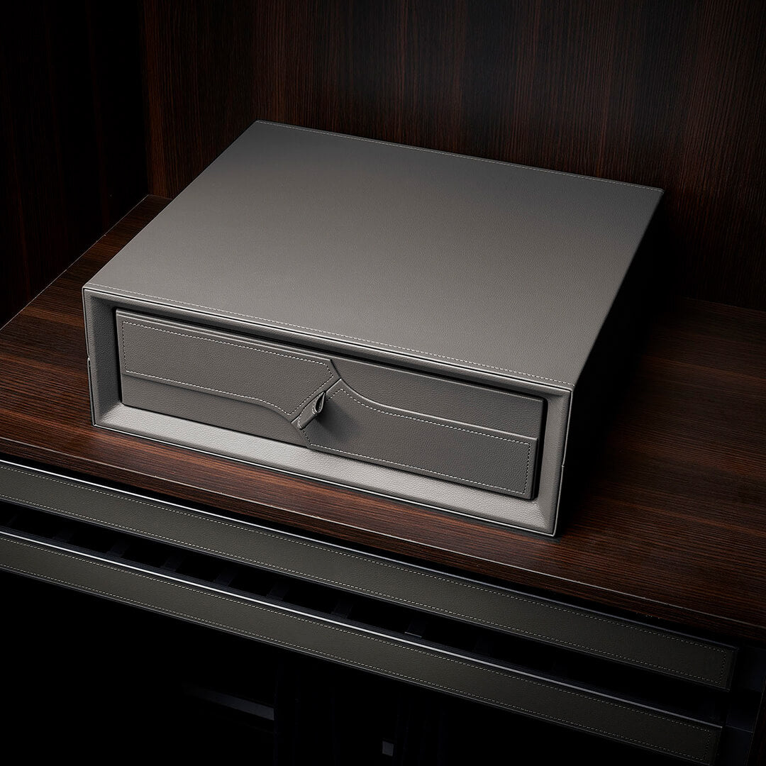 Small With Leather Password Fingerprint Safe Box CH9-ST054-475*430*16 0mm - Safe Box - ebarza Furniture UAE | Shop Modern Furniture in Abu Dhabi & Dubai - مفروشات ايبازرا في الامارات | تسوق اثاث عصري وديكورات مميزة في دبي وابوظبي