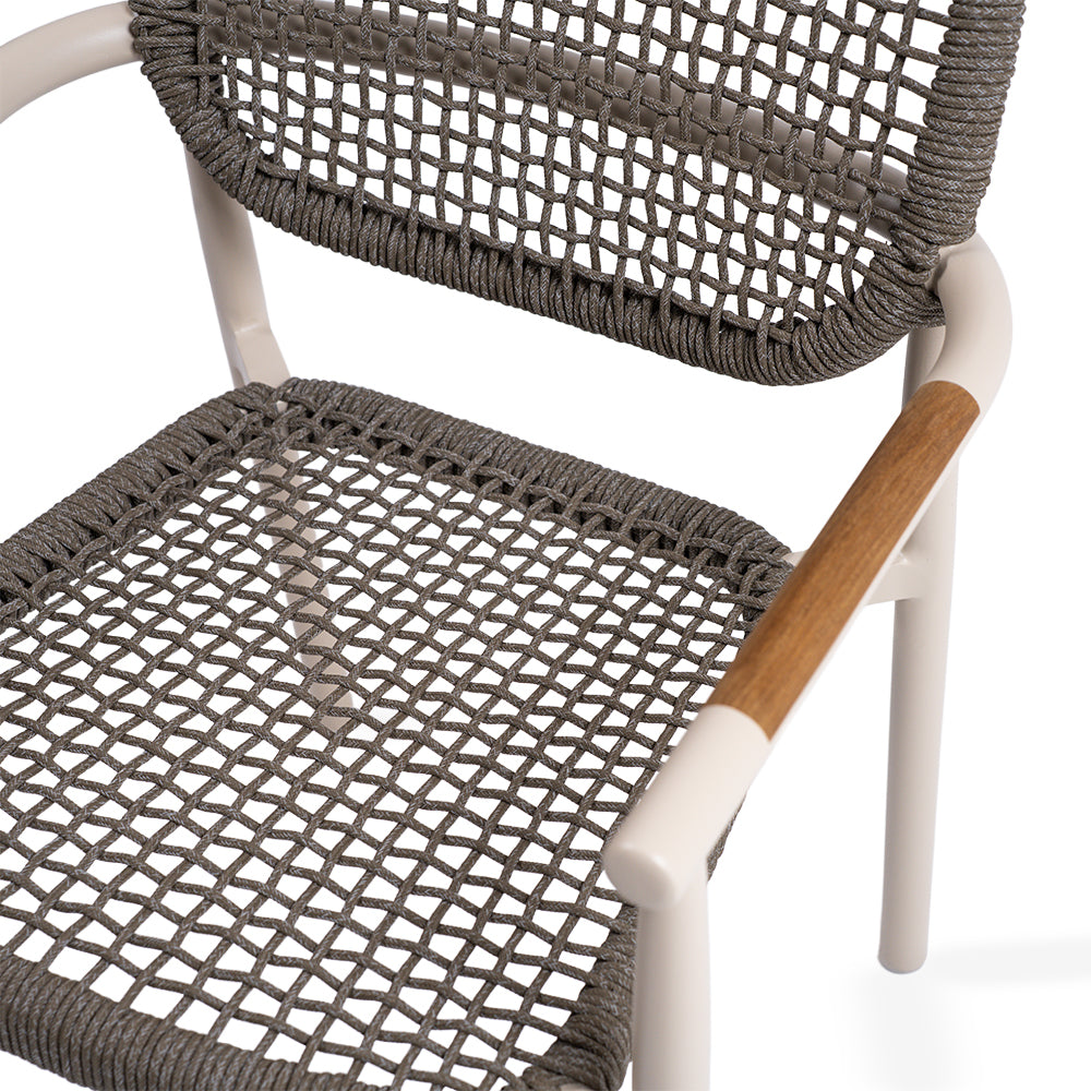 2004 DINING ARMCHAIR W/ROPE- AC2004B04ROP - Chairs - ebarza Furniture UAE | Shop Modern Furniture in Abu Dhabi & Dubai - مفروشات ايبازرا في الامارات | تسوق اثاث عصري وديكورات مميزة في دبي وابوظبي