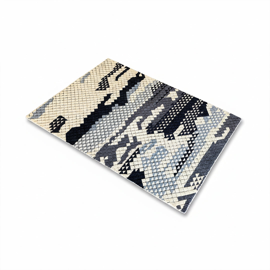 230X160 Cm Handmade Wool Rug Jh-20731-L - Rugs - ebarza Furniture UAE | Shop Modern Furniture in Abu Dhabi & Dubai - مفروشات ايبازرا في الامارات | تسوق اثاث عصري وديكورات مميزة في دبي وابوظبي