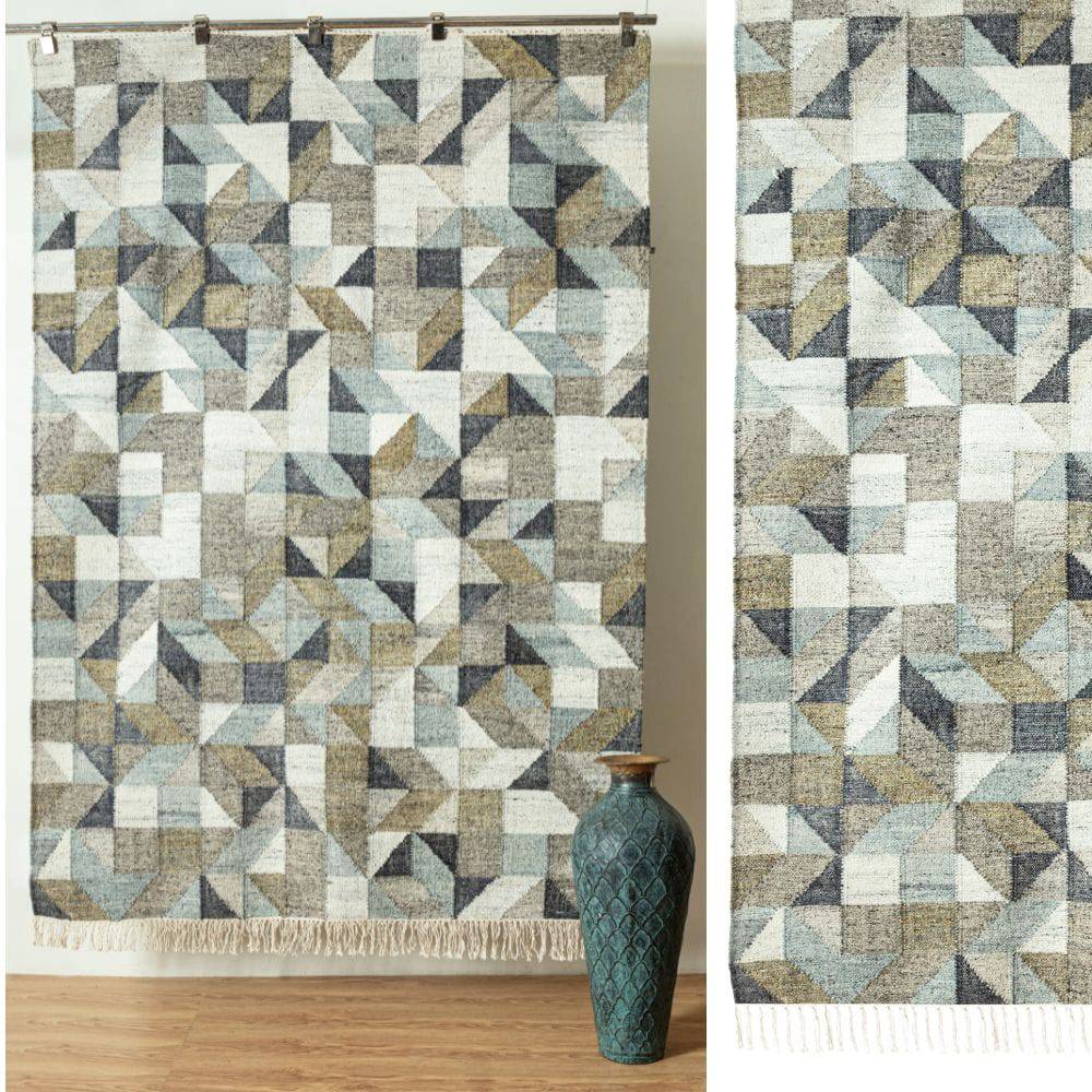 200X300 Cm Bolton Handmade Wool Rug Bolton Blt-83-Xl - Rugs - ebarza Furniture UAE | Shop Modern Furniture in Abu Dhabi & Dubai - مفروشات ايبازرا في الامارات | تسوق اثاث عصري وديكورات مميزة في دبي وابوظبي