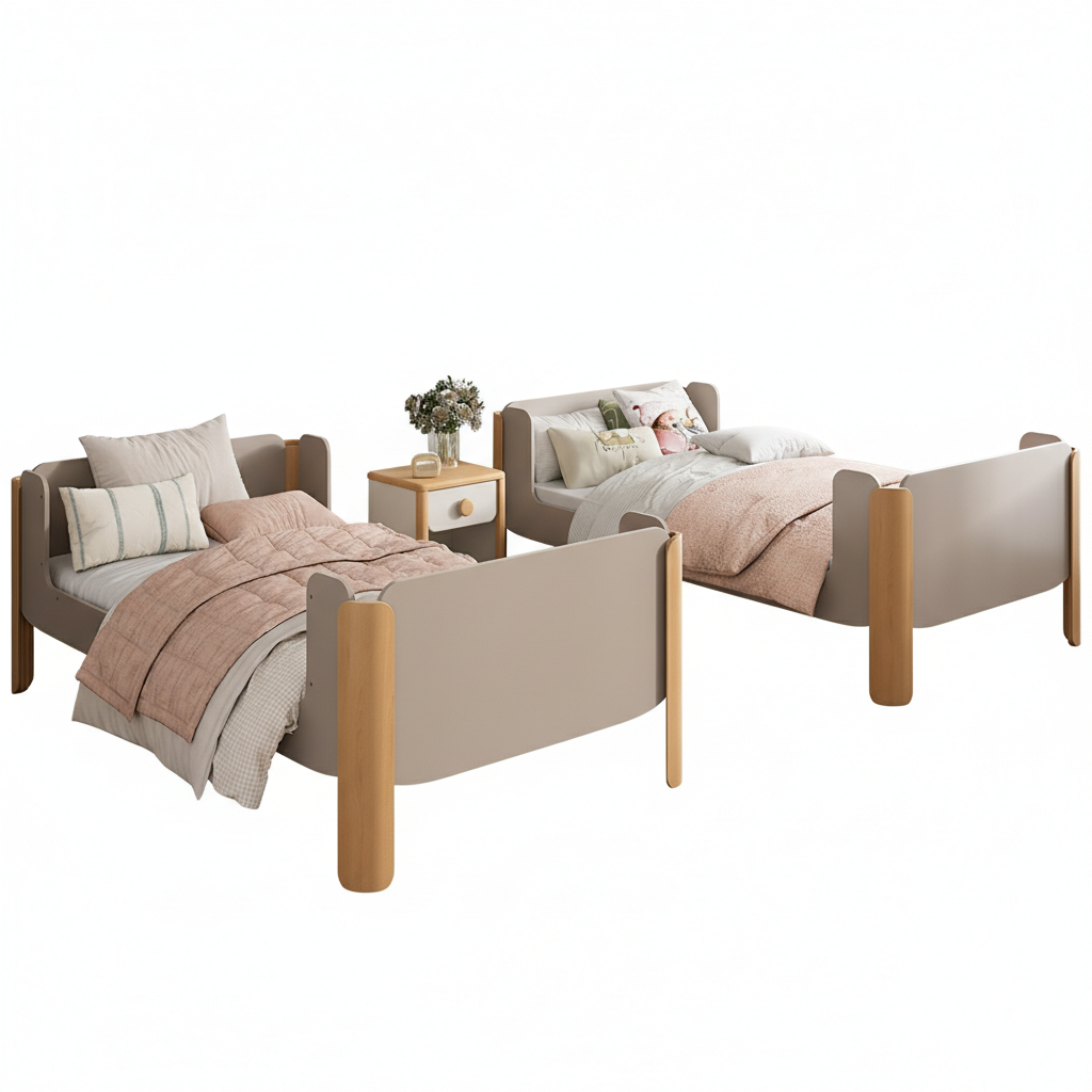 BOORI Yarra King Single Bunk Bed for kids, featuring sturdy wooden frame and twin-size sleeping areas, suitable for children's bedrooms.