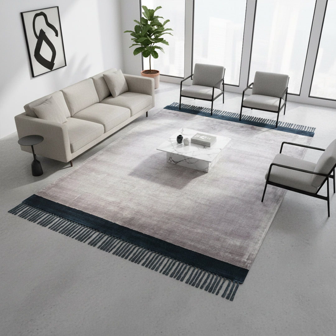 230X160 Cm Hand Woven Viscose Carpet Breta-Bet-06-L - Rugs - ebarza Furniture UAE | Shop Modern Furniture in Abu Dhabi & Dubai - مفروشات ايبازرا في الامارات | تسوق اثاث عصري وديكورات مميزة في دبي وابوظبي