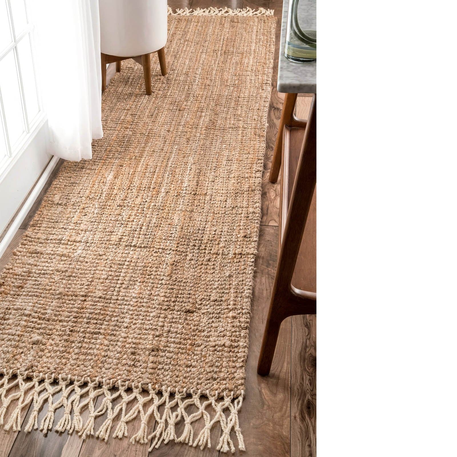 230X160 Cm Braided Handmade Jute Rug Jh-2339-L - Rugs - ebarza Furniture UAE | Shop Modern Furniture in Abu Dhabi & Dubai - مفروشات ايبازرا في الامارات | تسوق اثاث عصري وديكورات مميزة في دبي وابوظبي