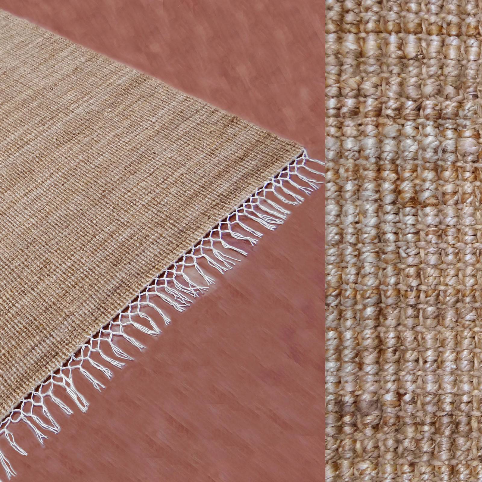 230X160 Cm Braided Handmade Jute Rug Jh-2339-L - Rugs - ebarza Furniture UAE | Shop Modern Furniture in Abu Dhabi & Dubai - مفروشات ايبازرا في الامارات | تسوق اثاث عصري وديكورات مميزة في دبي وابوظبي