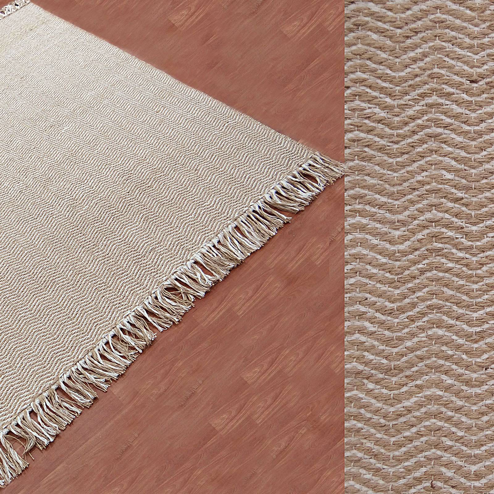 230X160 Cm Braided Handmade Jute Rug Jh-2340-L - Rugs - ebarza Furniture UAE | Shop Modern Furniture in Abu Dhabi & Dubai - مفروشات ايبازرا في الامارات | تسوق اثاث عصري وديكورات مميزة في دبي وابوظبي