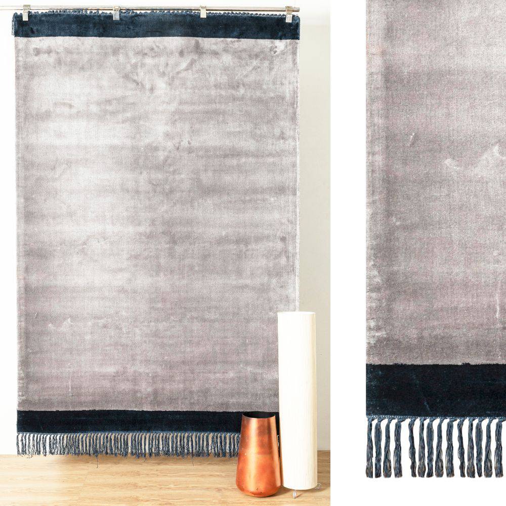 230X160 Cm Hand Woven Viscose Carpet Breta-Bet-06-L - Rugs - ebarza Furniture UAE | Shop Modern Furniture in Abu Dhabi & Dubai - مفروشات ايبازرا في الامارات | تسوق اثاث عصري وديكورات مميزة في دبي وابوظبي