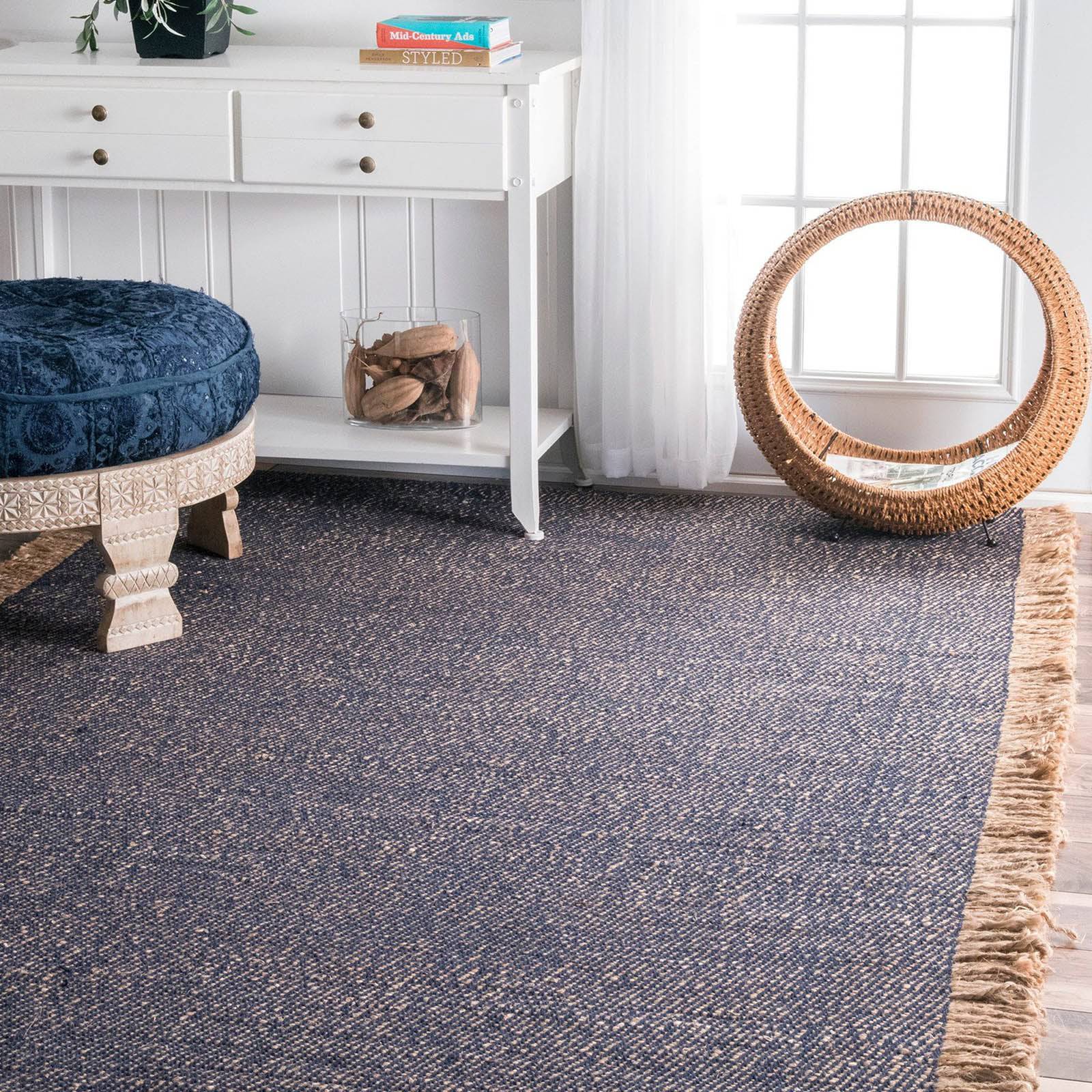 230X160 Cm Handmade Rug Jh-2053-M - Rugs - ebarza Furniture UAE | Shop Modern Furniture in Abu Dhabi & Dubai - مفروشات ايبازرا في الامارات | تسوق اثاث عصري وديكورات مميزة في دبي وابوظبي