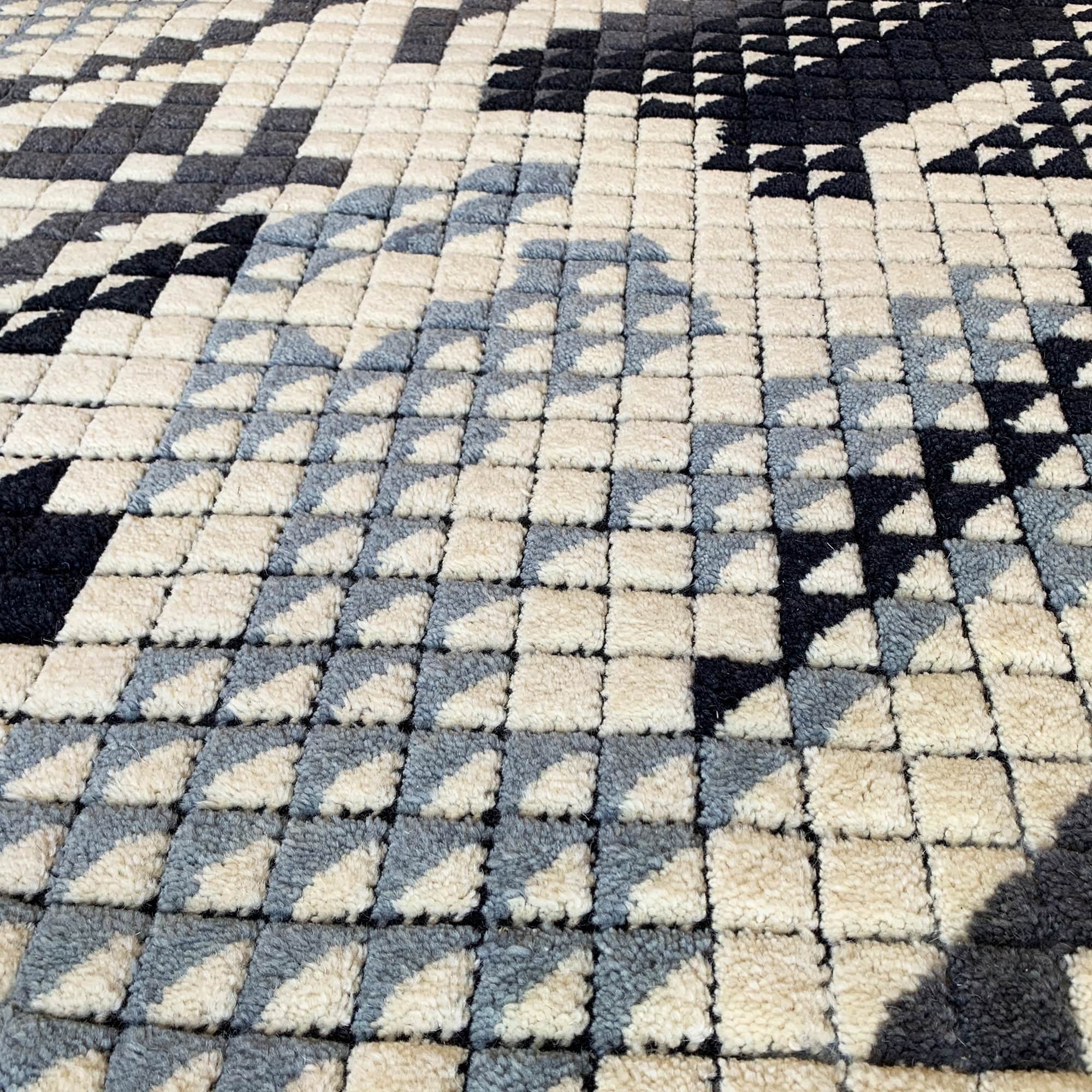 230X160 Cm Handmade Wool Rug Jh-20731-L - Rugs - ebarza Furniture UAE | Shop Modern Furniture in Abu Dhabi & Dubai - مفروشات ايبازرا في الامارات | تسوق اثاث عصري وديكورات مميزة في دبي وابوظبي