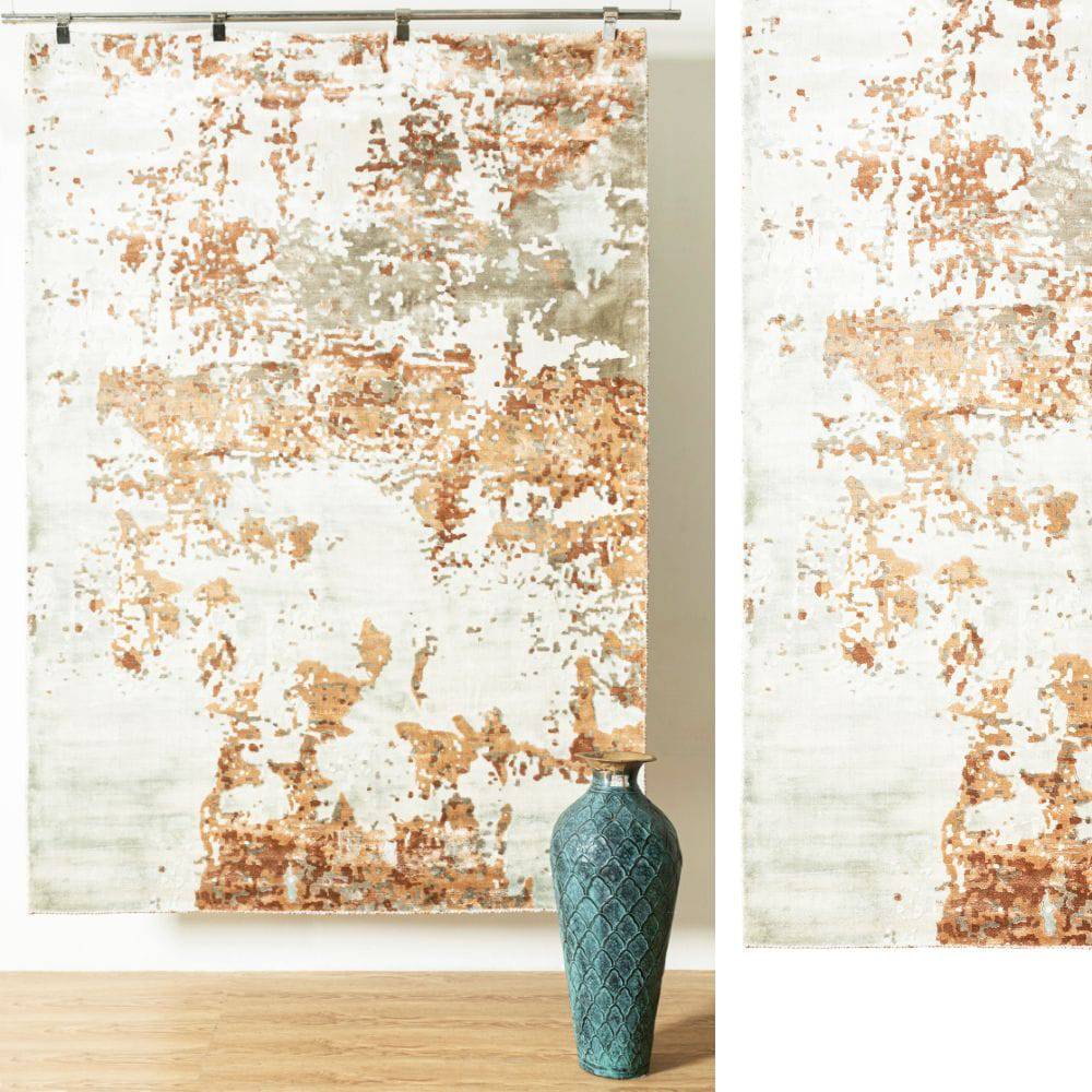 230X160 Cm Handmade Wool Rug Jh-20732-L - Rugs - ebarza Furniture UAE | Shop Modern Furniture in Abu Dhabi & Dubai - مفروشات ايبازرا في الامارات | تسوق اثاث عصري وديكورات مميزة في دبي وابوظبي