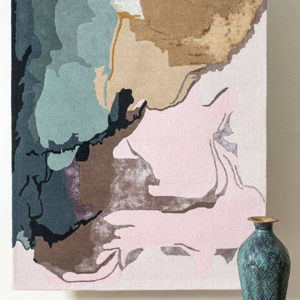 230X160 Cm Handmade Wool Rug Jh-20741-L - Rugs - ebarza Furniture UAE | Shop Modern Furniture in Abu Dhabi & Dubai - مفروشات ايبازرا في الامارات | تسوق اثاث عصري وديكورات مميزة في دبي وابوظبي