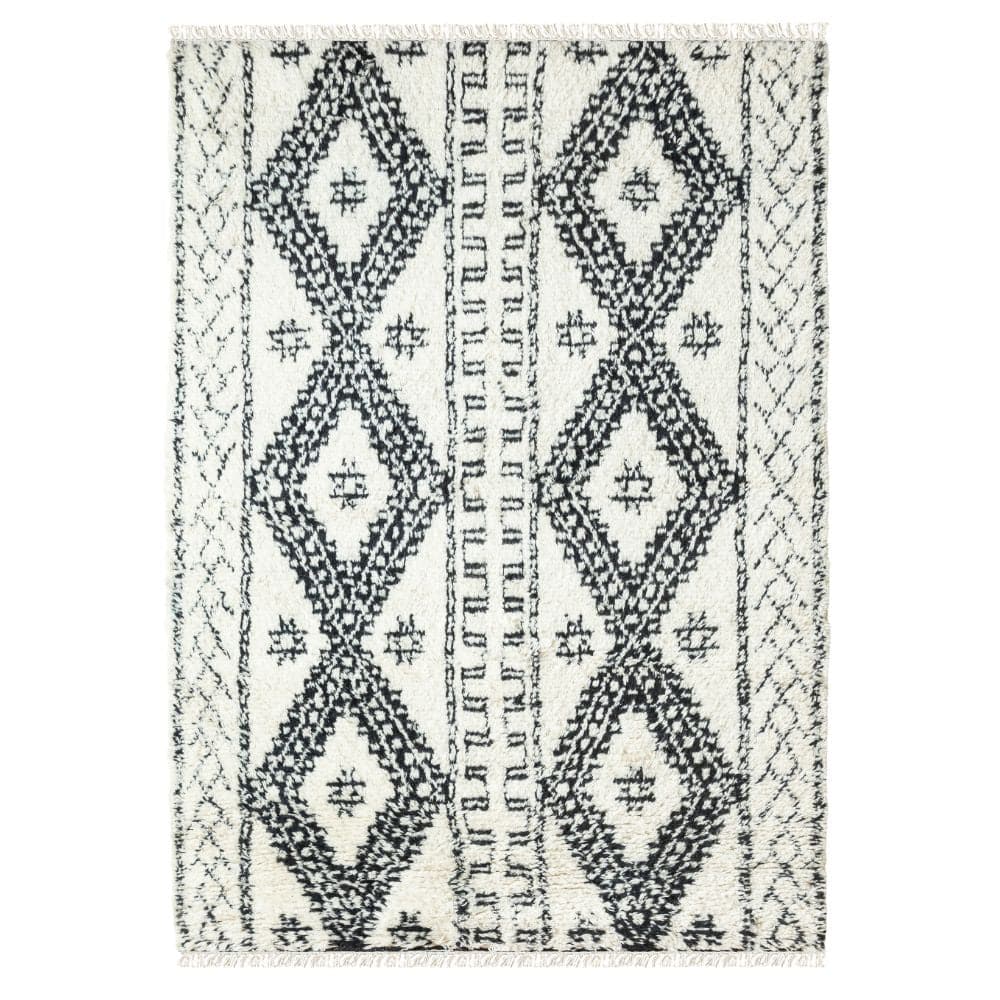 230X160 Cm Moroccan Style Handmade Rug Jh-2709-L - Rugs - ebarza Furniture UAE | Shop Modern Furniture in Abu Dhabi & Dubai - مفروشات ايبازرا في الامارات | تسوق اثاث عصري وديكورات مميزة في دبي وابوظبي