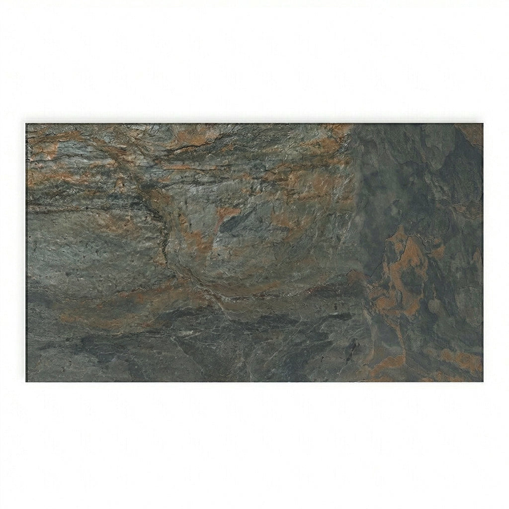 Forest Fire flexible stone veneer cladding wall panel by ebarza, showing a textured, natural stone appearance in brown tones.