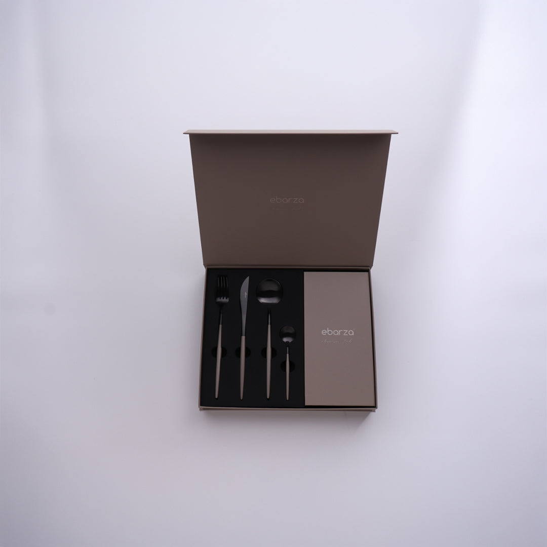 24 Pieces Glint Cutlery Set 8048BNB - Cutlery Sets - ebarza Furniture UAE | Shop Modern Furniture in Abu Dhabi & Dubai - مفروشات ايبازرا في الامارات | تسوق اثاث عصري وديكورات مميزة في دبي وابوظبي