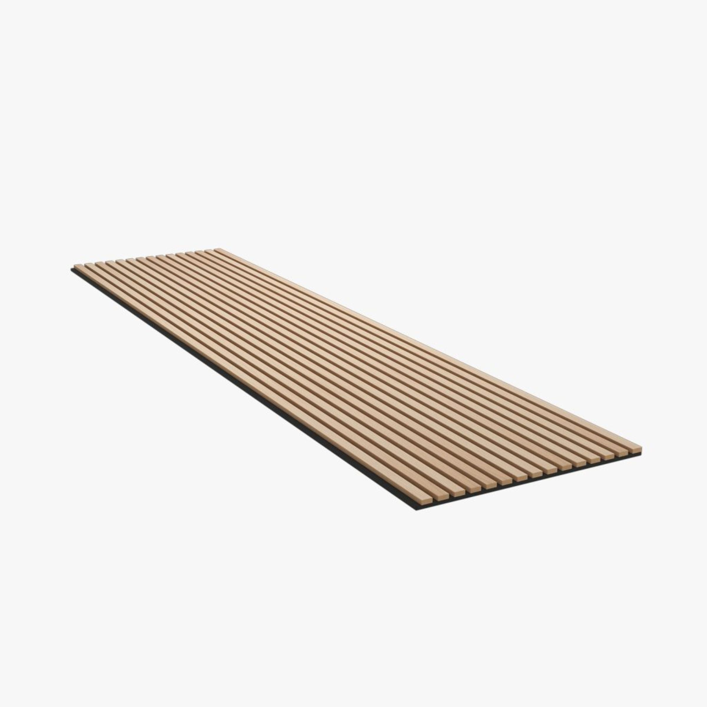 280x60x2.1 cm Slat Acoustic panel 35-15mm Fire Retardant Decoration Panel White-Oak001 - Wall Panels - ebarza Furniture UAE | Shop Modern Furniture in Abu Dhabi & Dubai - مفروشات ايبازرا في الامارات | تسوق اثاث عصري وديكورات مميزة في دبي وابوظبي