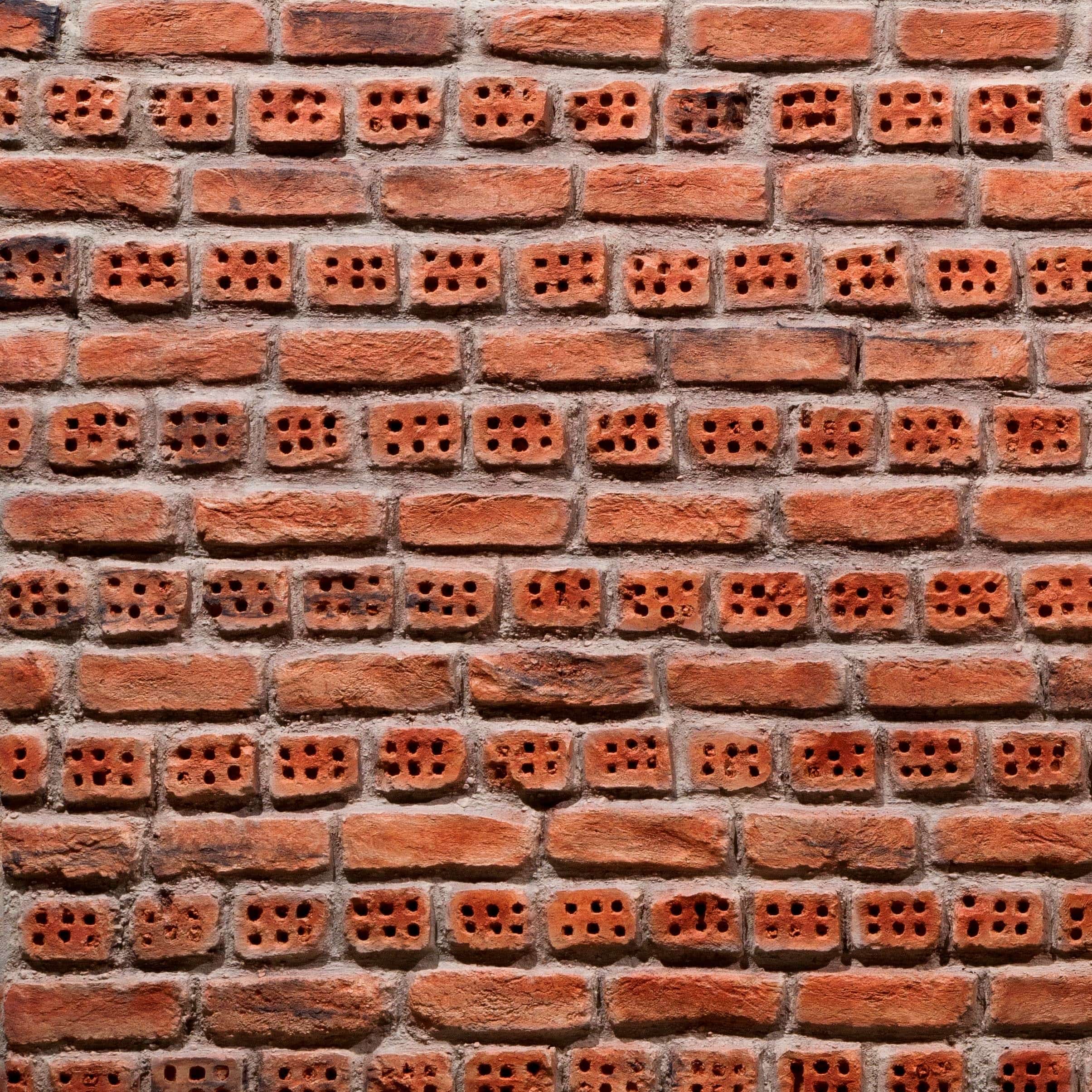 299X129Cm Ladrillo Perforado Eclectic Bricks Decoration Wall Panel B-452 - Wall Panels - ebarza Furniture UAE | Shop Modern Furniture in Abu Dhabi & Dubai - مفروشات ايبازرا في الامارات | تسوق اثاث عصري وديكورات مميزة في دبي وابوظبي